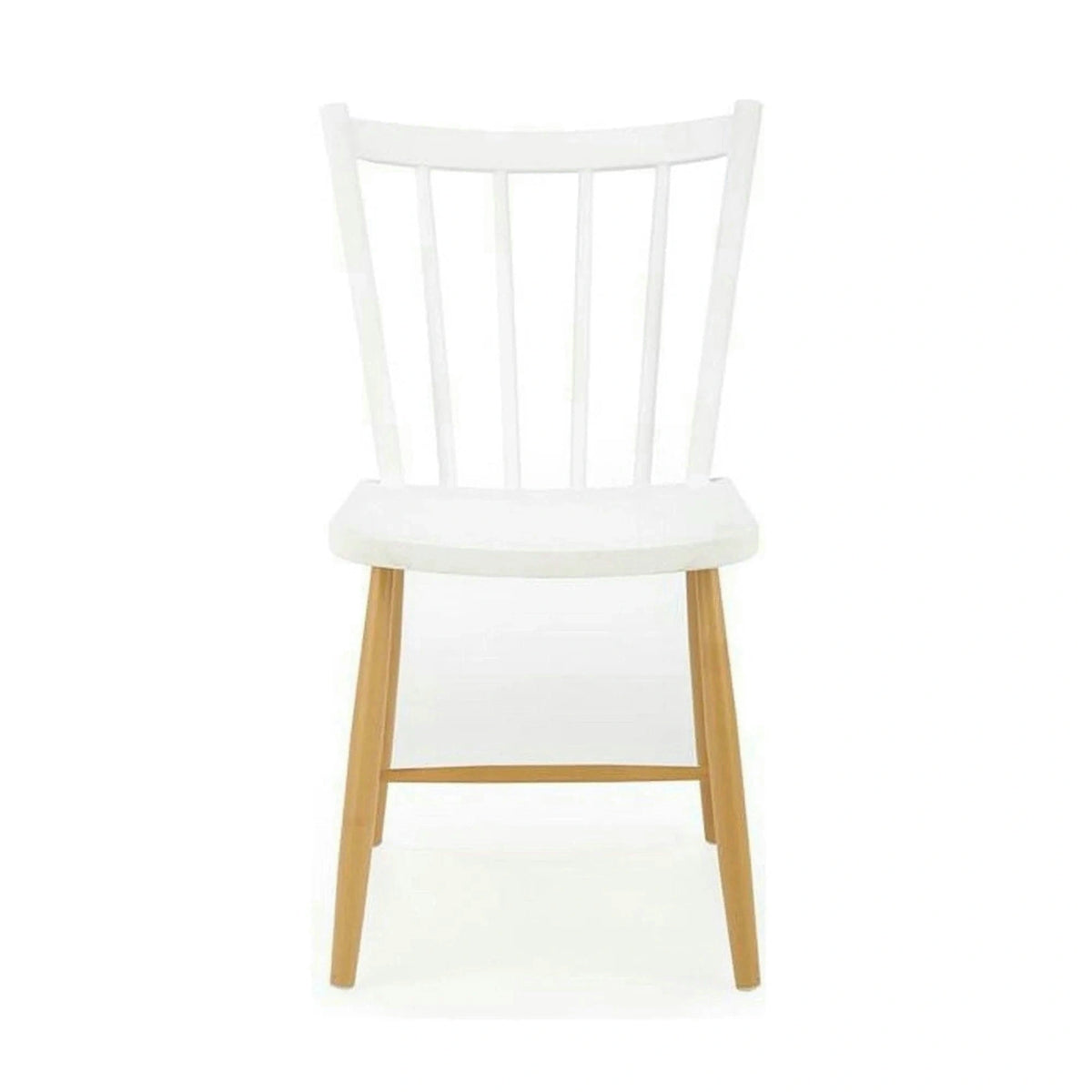 Scaun K419, alb/stejar, polipropilena, 47x47x83 cm