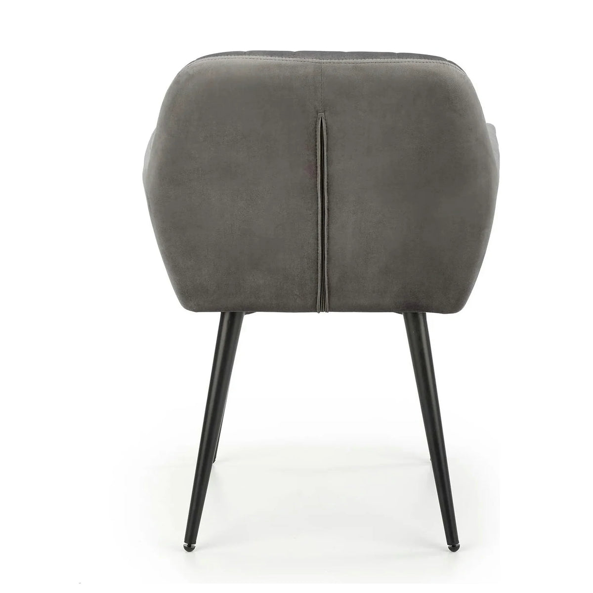 Scaun K429, gri, stofa catifelata/metal, 58x53x80 cm