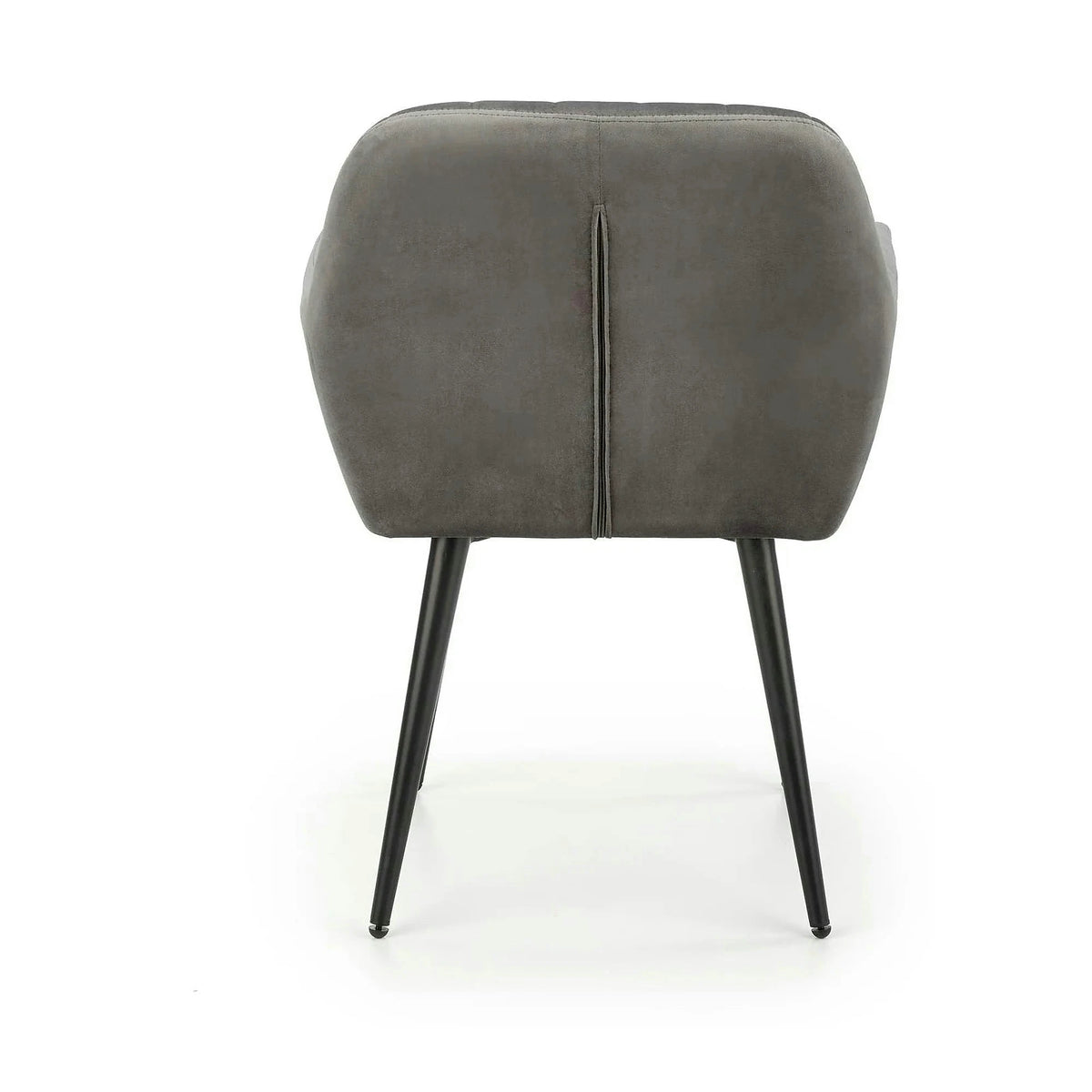 Scaun K429, gri, stofa catifelata/metal, 58x53x80 cm