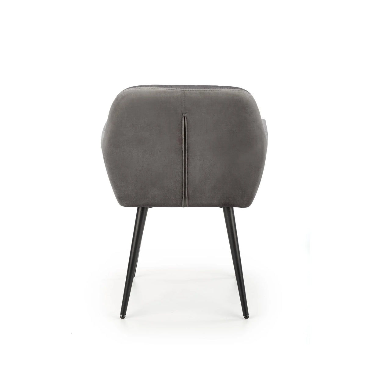 Scaun K429, gri, stofa catifelata/metal, 58x53x80 cm