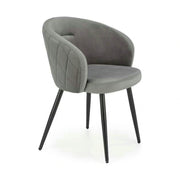 Scaun K430, gri, stofa/metal, 61x54x77 cm