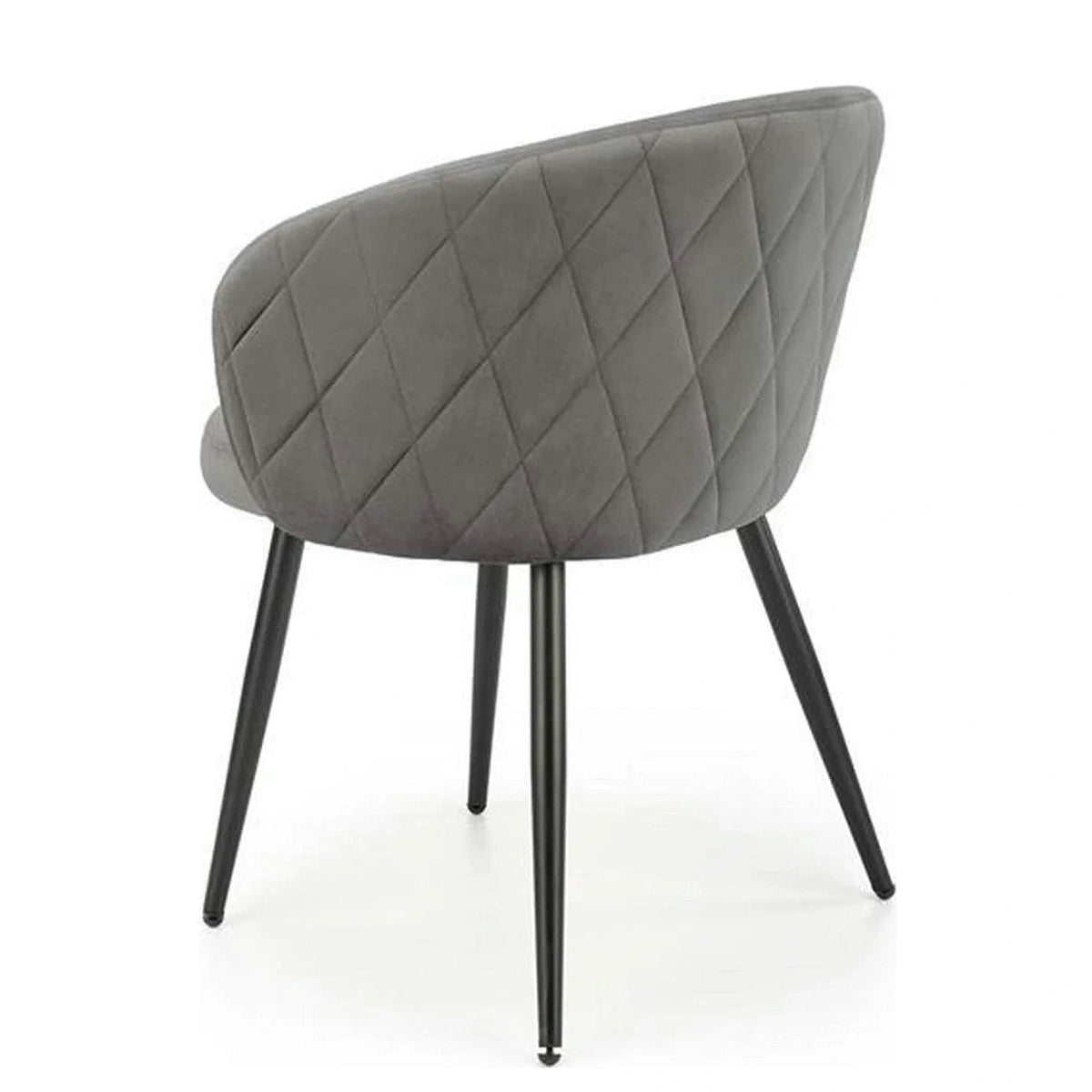Scaun K430, gri, stofa/metal, 61x54x77 cm