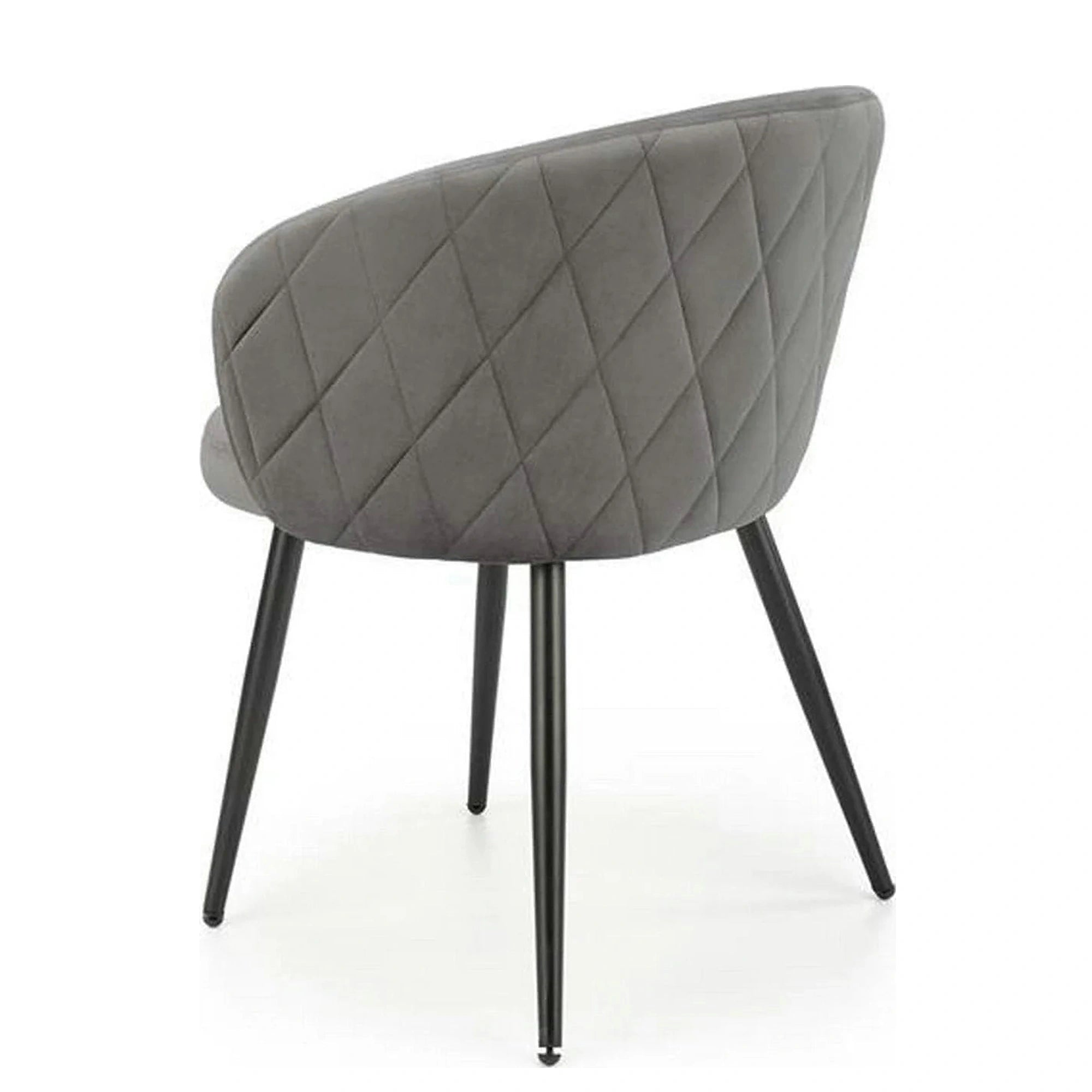 Scaun K430, gri, stofa/metal, 61x54x77 cm