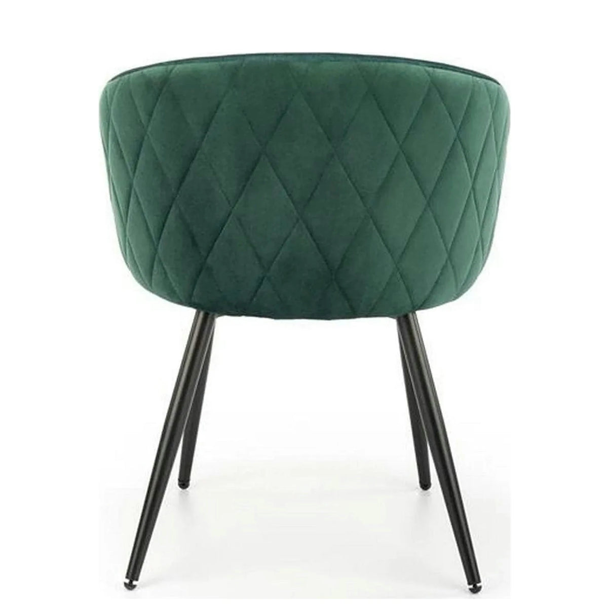 Scaun K430, verde/negru, stofa catifelata/metal, 61x54x77 cm