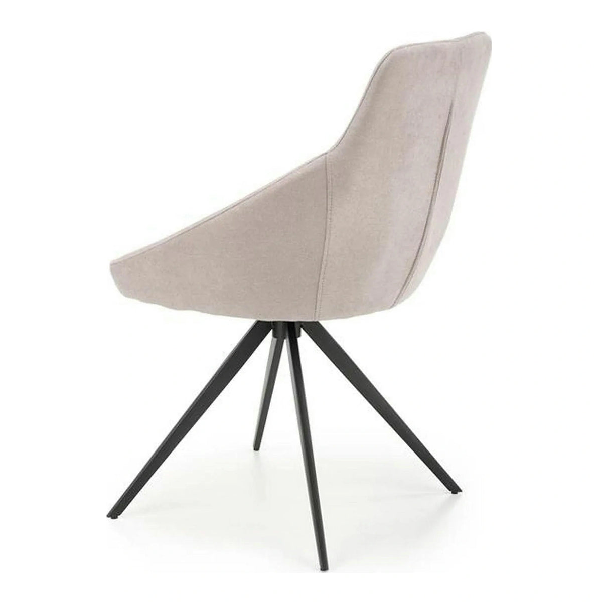 Scaun K431, gri deschis/negru, stofa clasica/metal, 55x54x84 cm