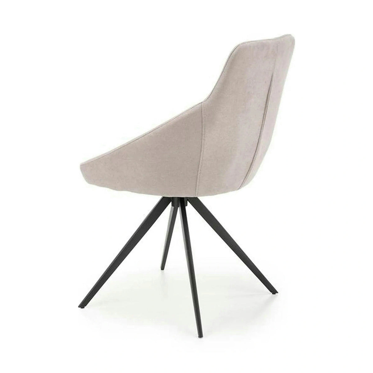 Scaun K431, gri deschis/negru, stofa clasica/metal, 55x54x84 cm