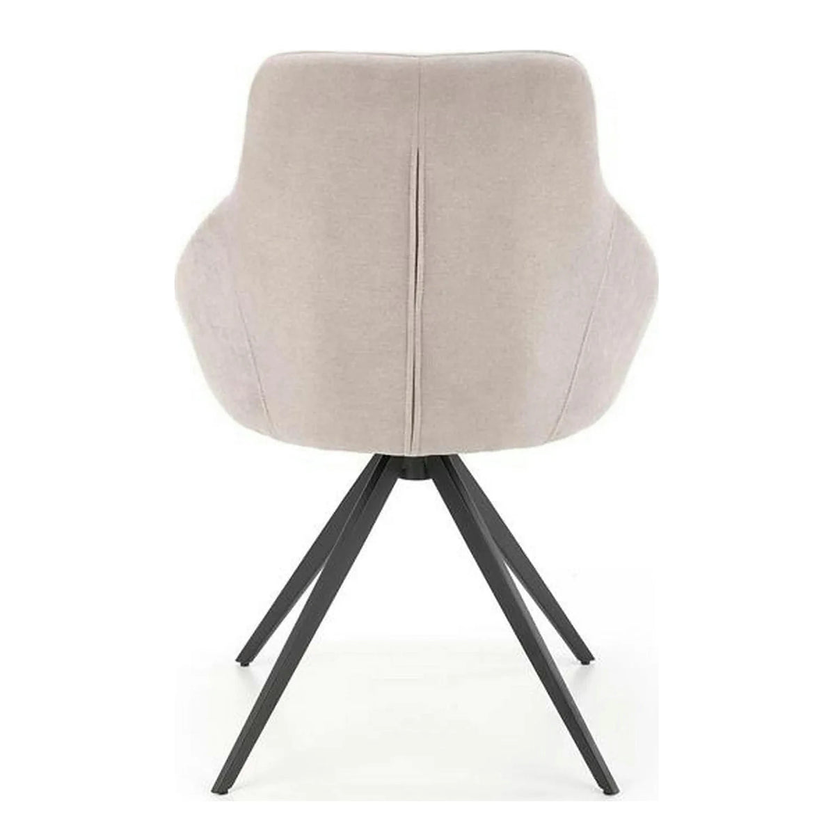 Scaun K431, gri deschis/negru, stofa clasica/metal, 55x54x84 cm