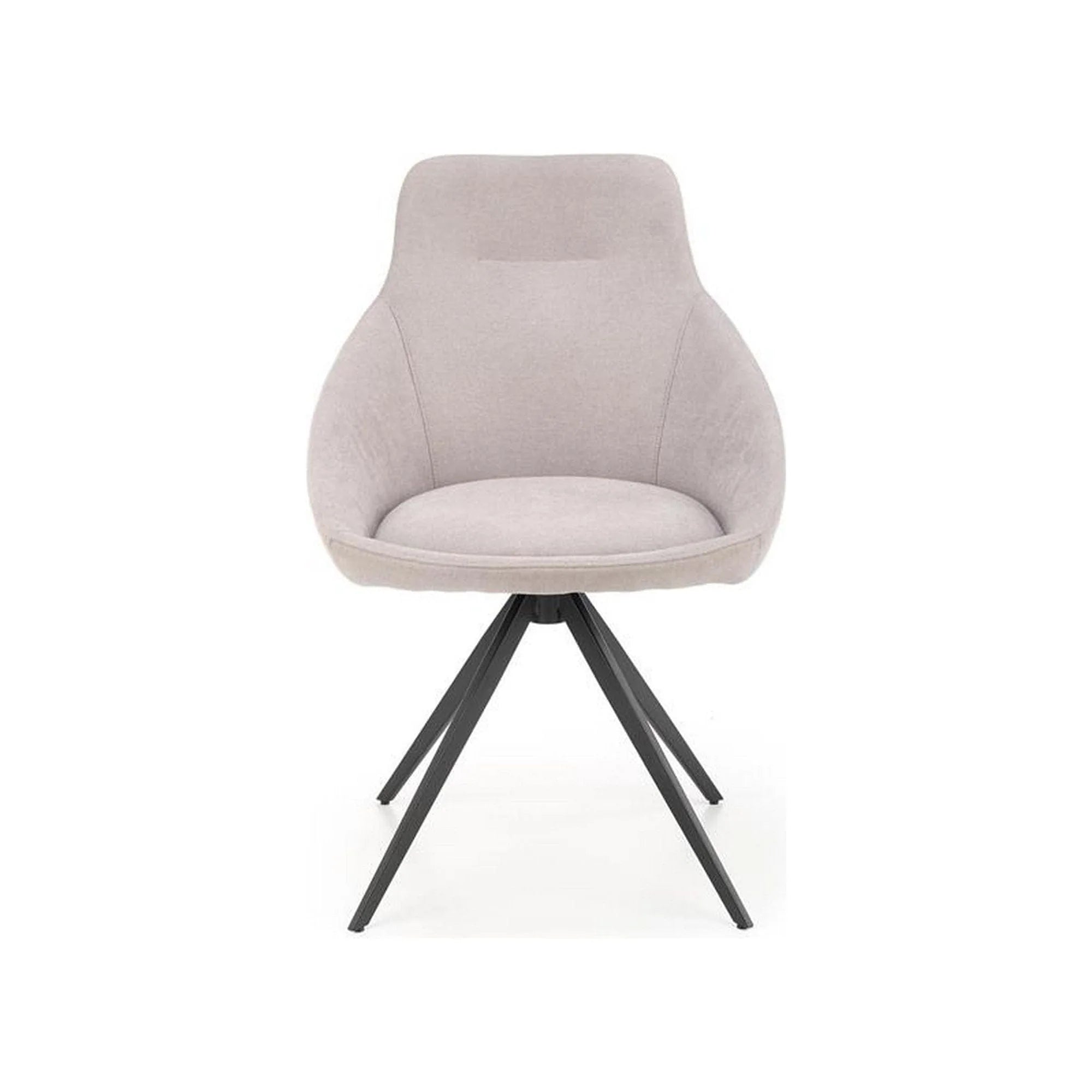 Scaun K431, gri deschis/negru, stofa clasica/metal, 55x54x84 cm