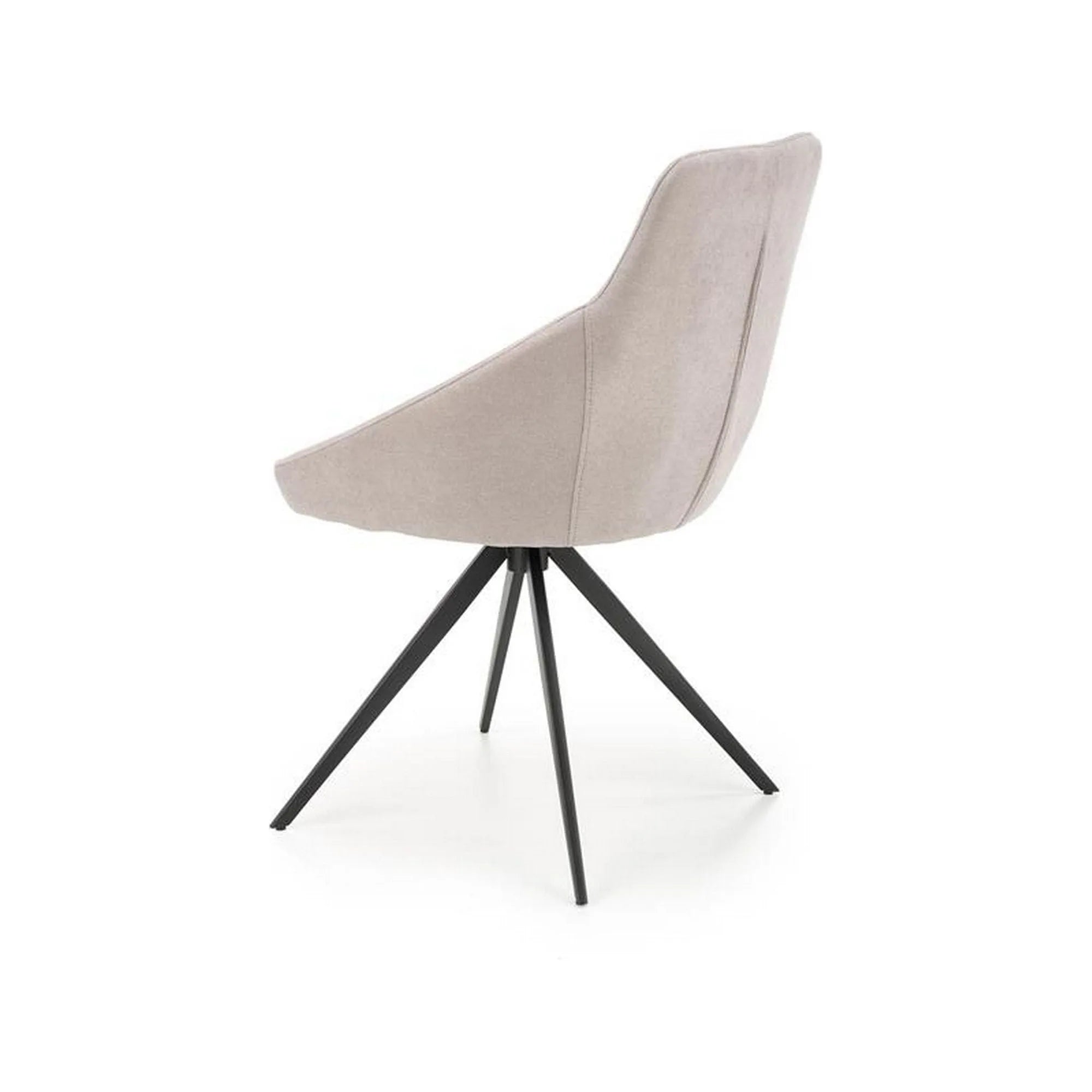 Scaun K431, gri deschis/negru, stofa clasica/metal, 55x54x84 cm