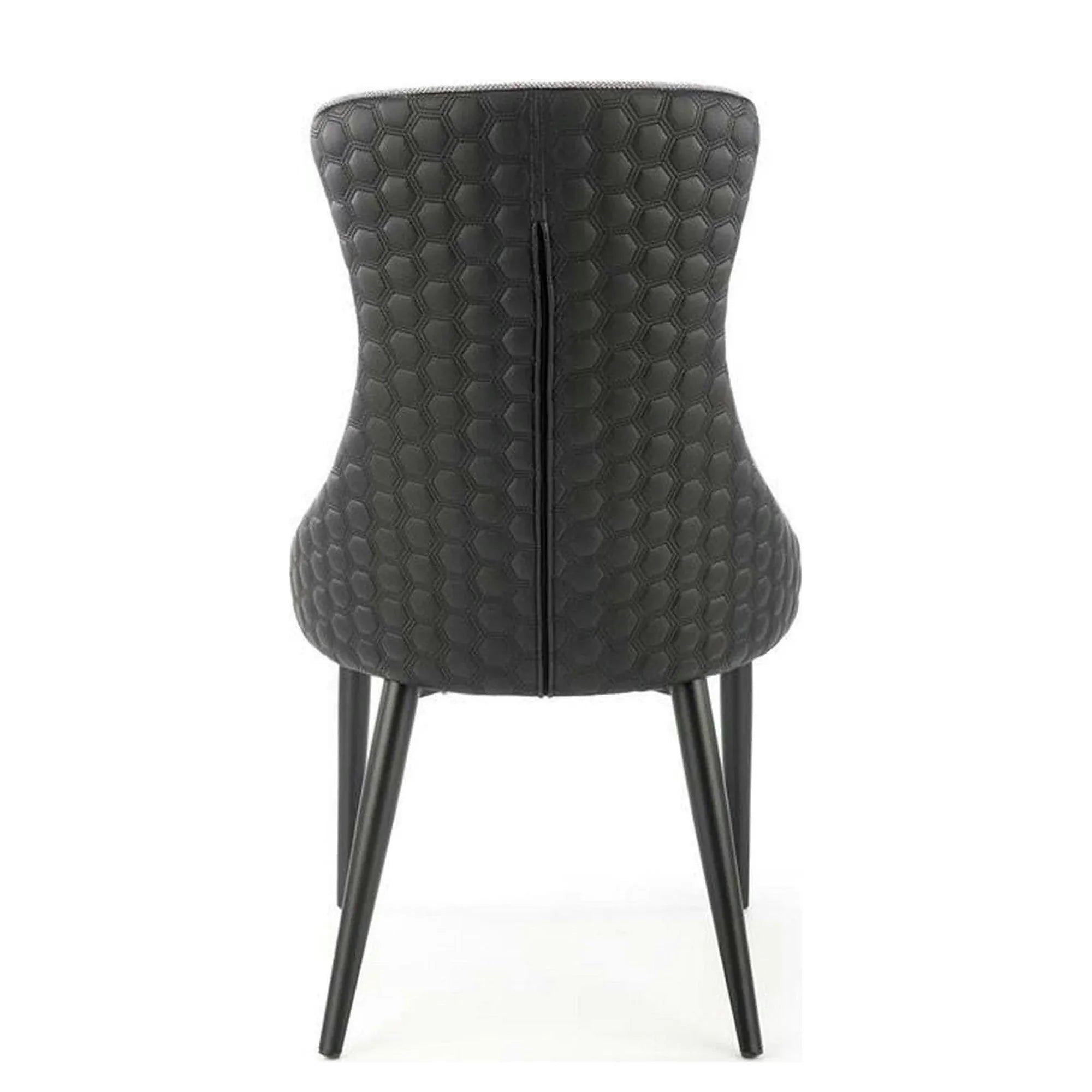 Scaun K434, gri/negru, stofa catifelata/piele ecologica, 53x54x97 cm