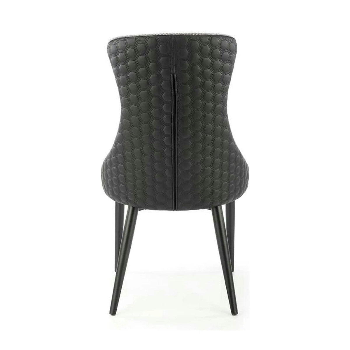 Scaun K434, gri/negru, stofa catifelata/piele ecologica, 53x54x97 cm