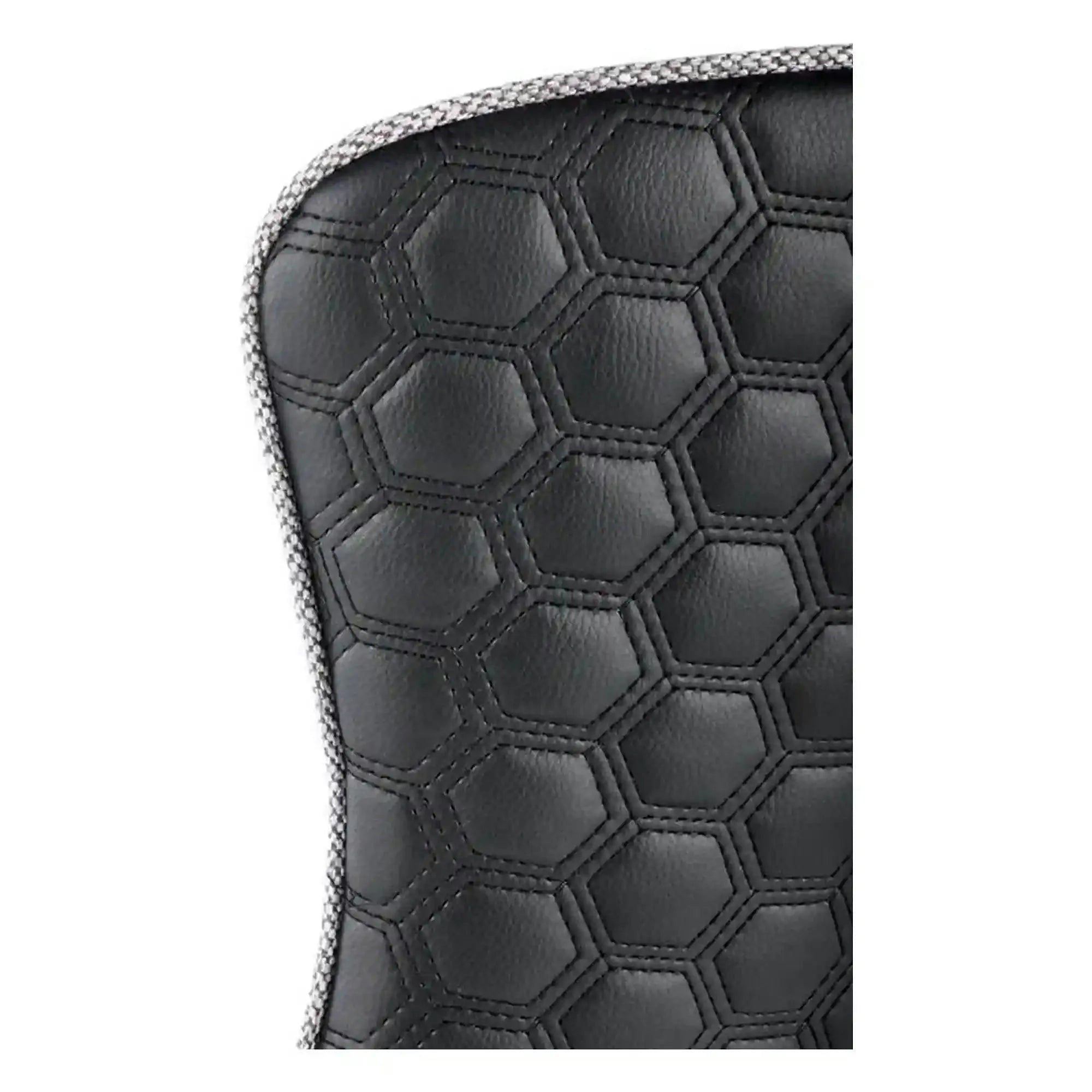 Scaun K434, gri/negru, stofa catifelata/piele ecologica, 53x54x97 cm