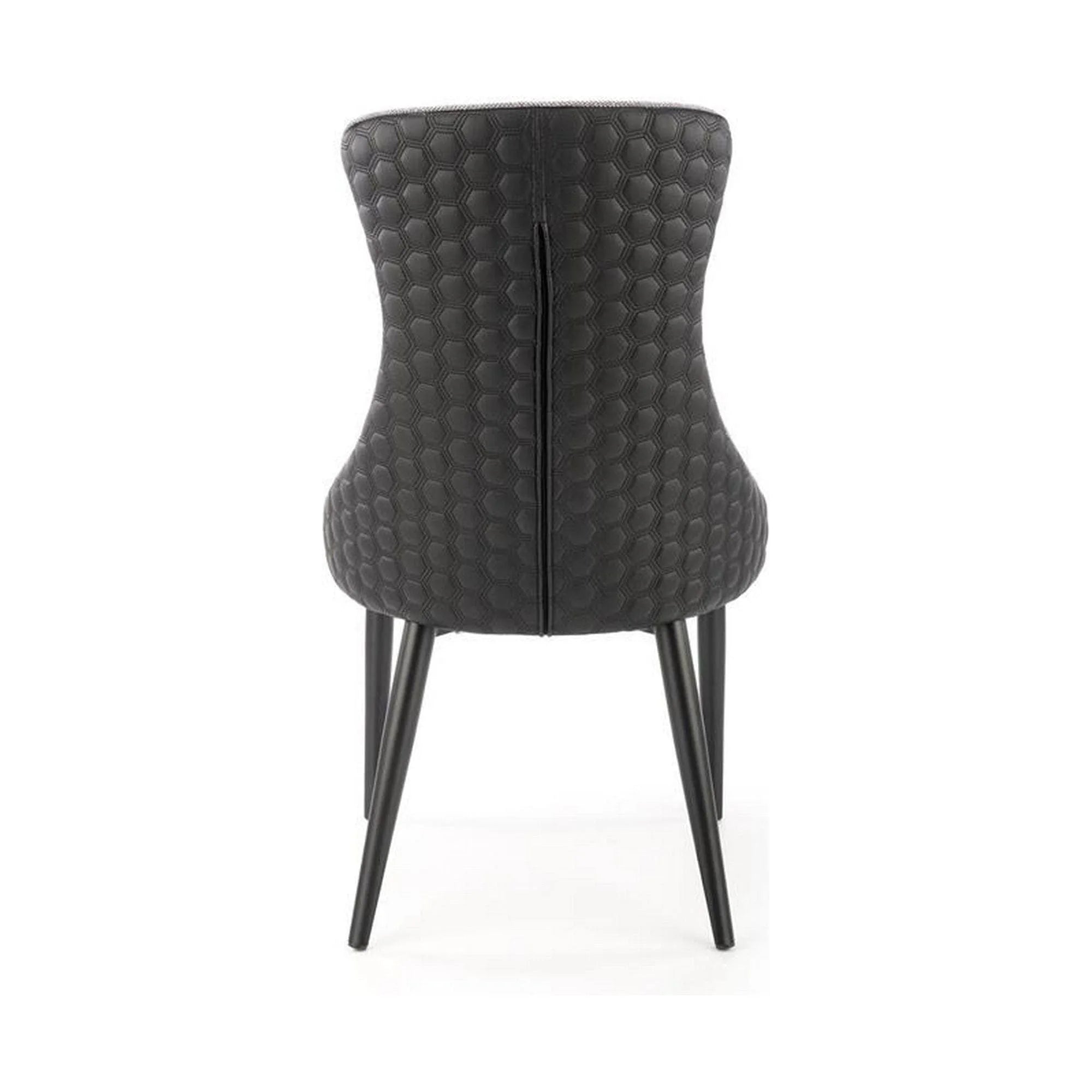 Scaun K434, gri/negru, stofa catifelata/piele ecologica, 53x54x97 cm