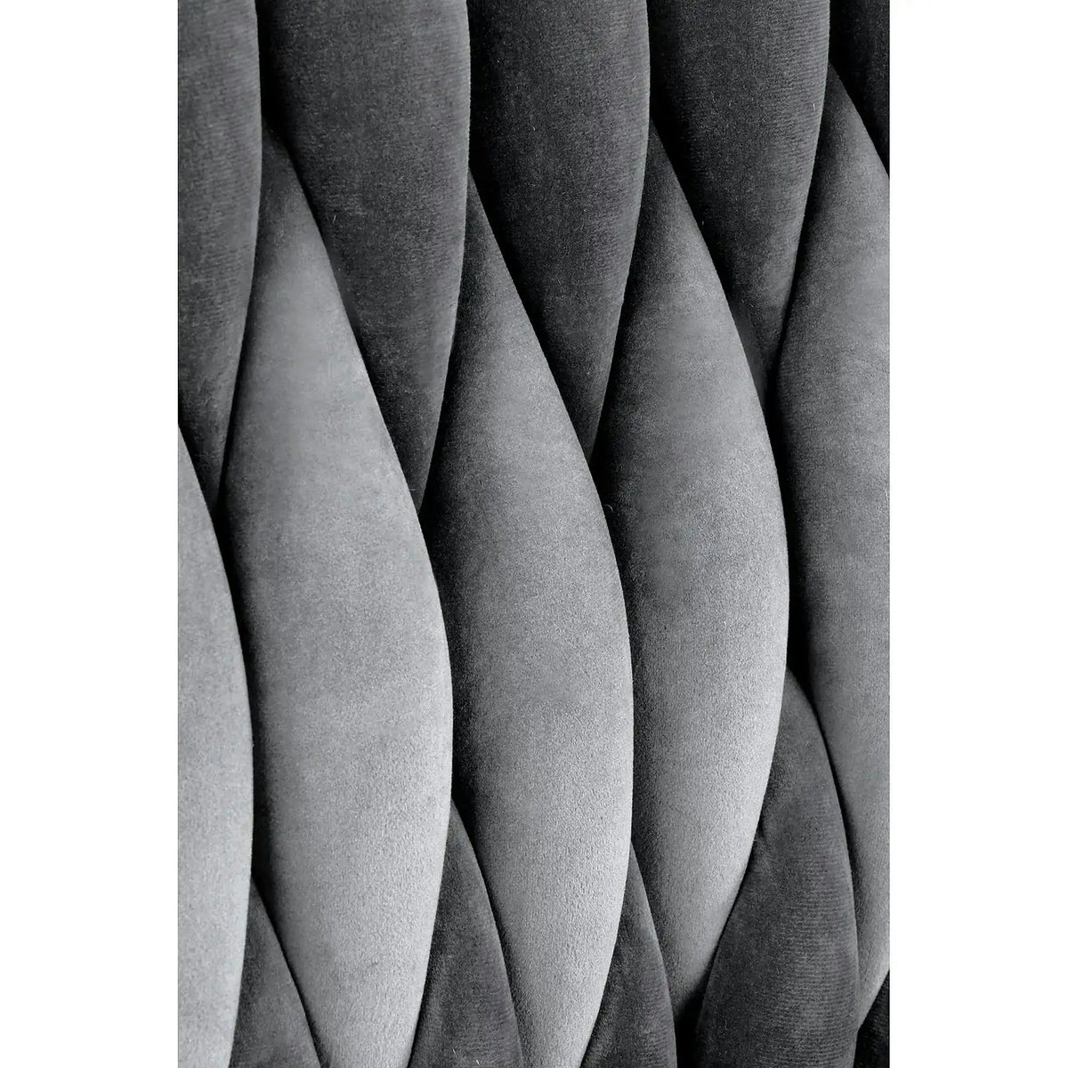 Scaun K436, gri/auriu, stofa catifelata/metal, 48x55x94 cm
