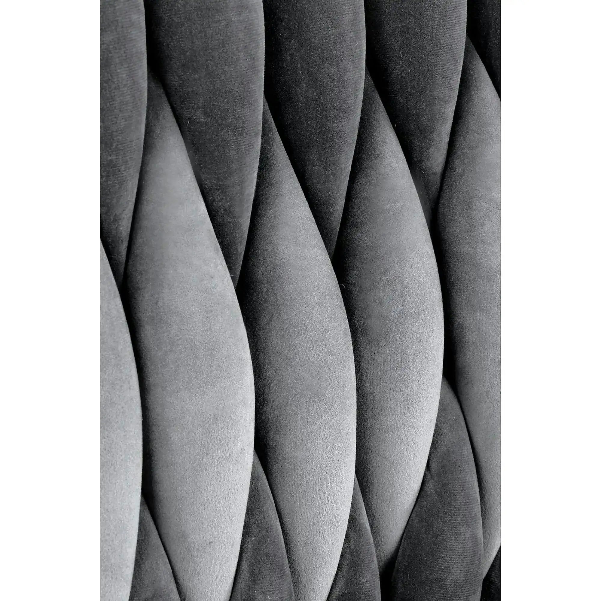 Scaun K436, gri/auriu, stofa catifelata/metal, 48x55x94 cm