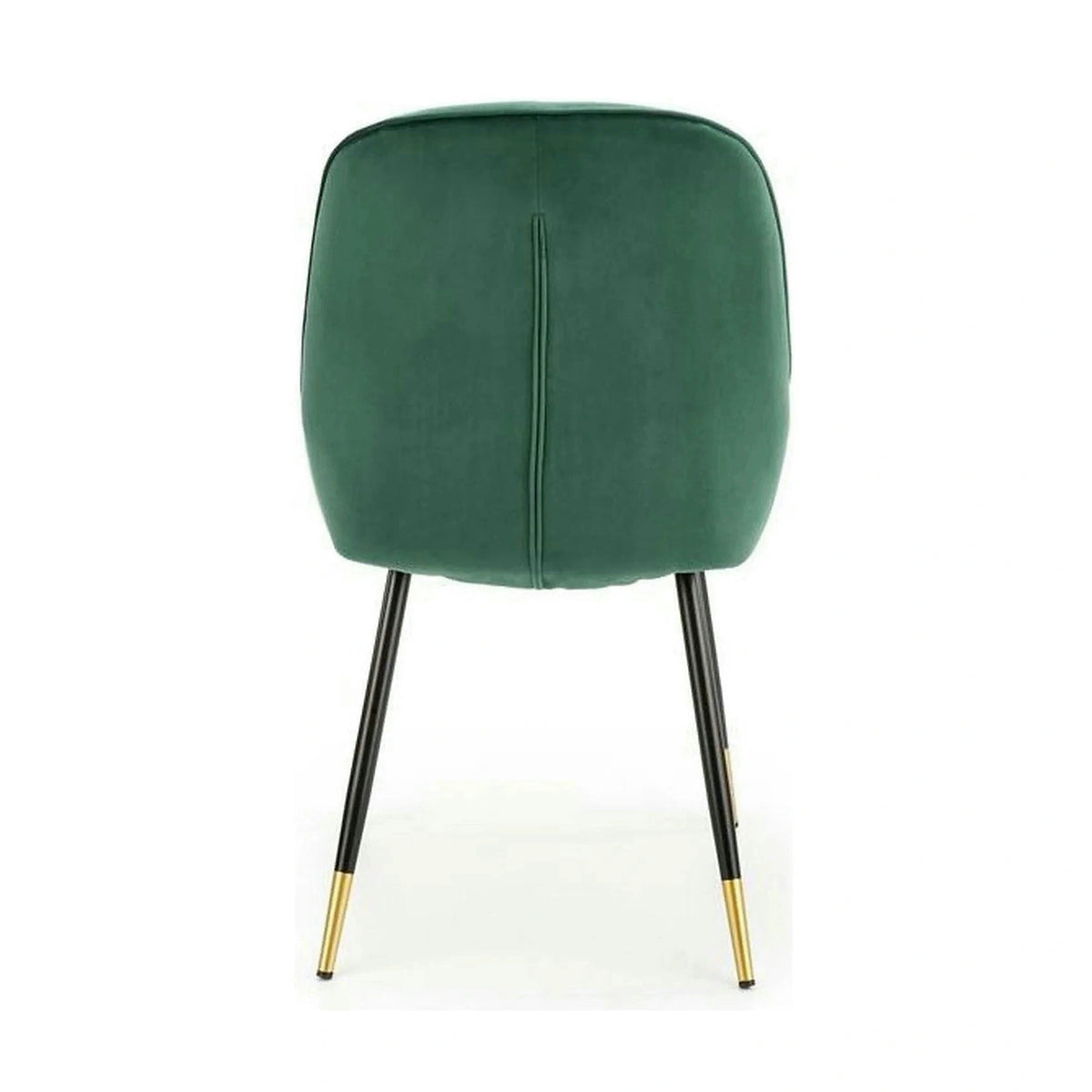 Scaun K437, verde inchis/negru, stofa catifelata/metal, 49x55x88 cm