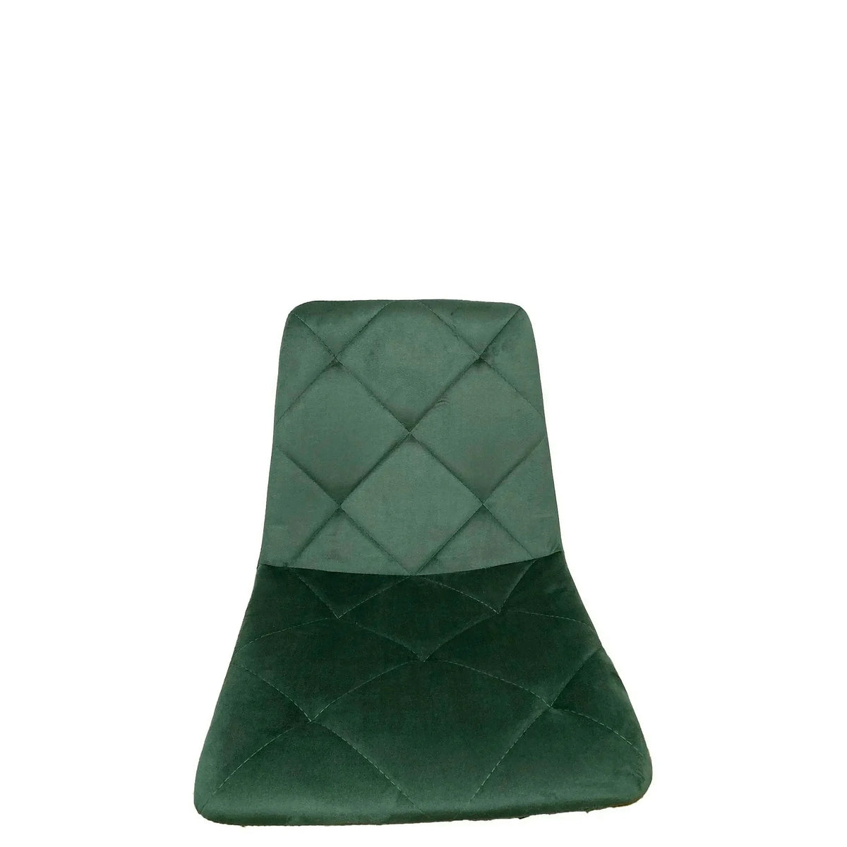 Scaun K438, verde inchis/negru, stofa catifelata/metal, 45x50x86 cm