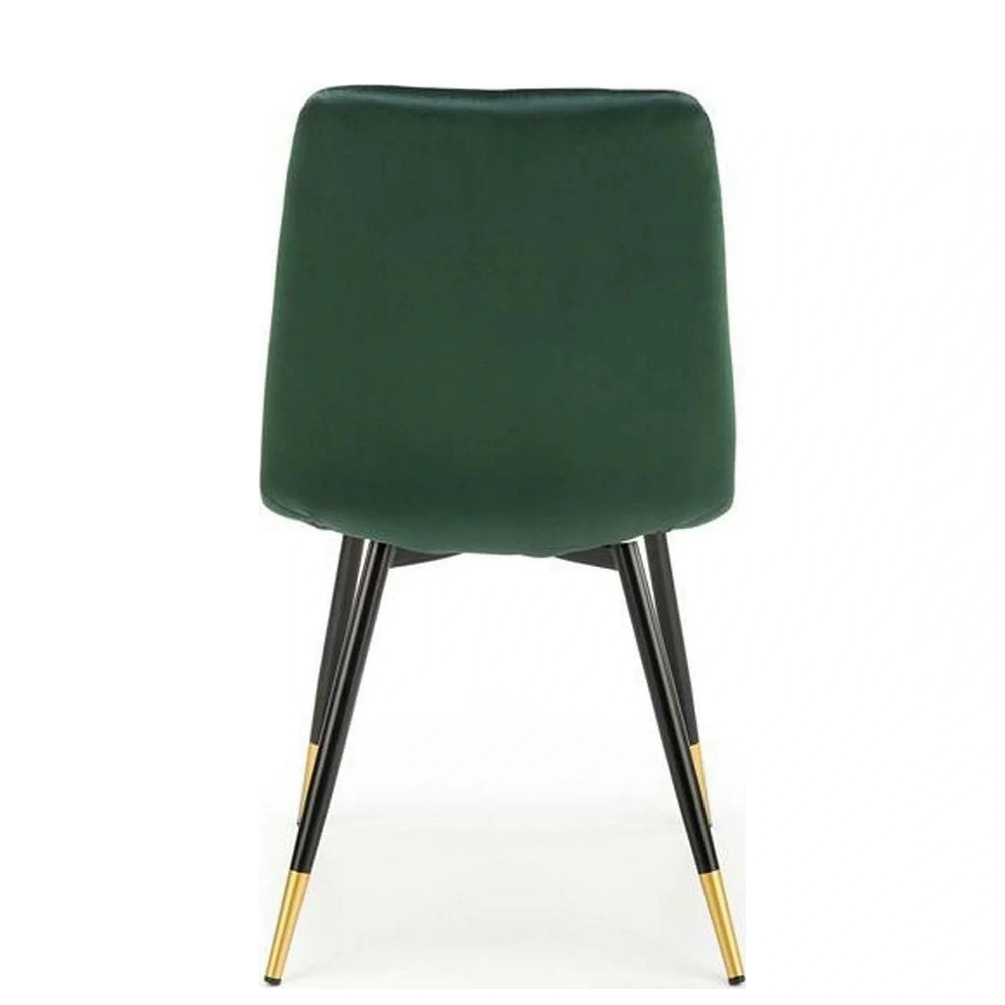 Scaun K438, verde inchis/negru, stofa catifelata/metal, 45x50x86 cm
