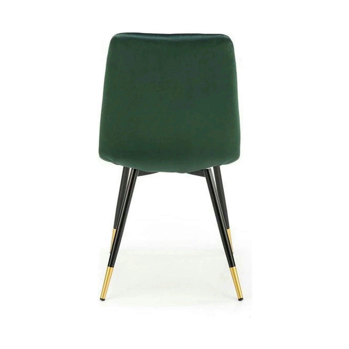 Scaun K438, verde inchis/negru, stofa catifelata/metal, 45x50x86 cm