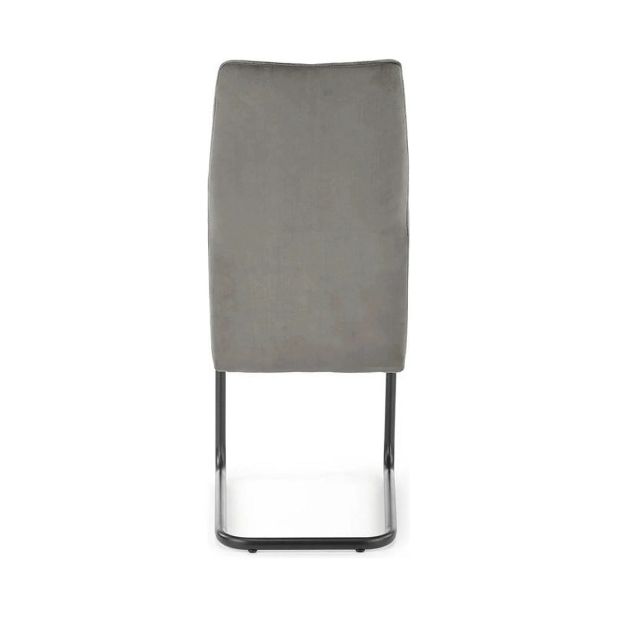 Scaun K444, gri/negru, stofa catifelata/metal, 44x54x97 cm
