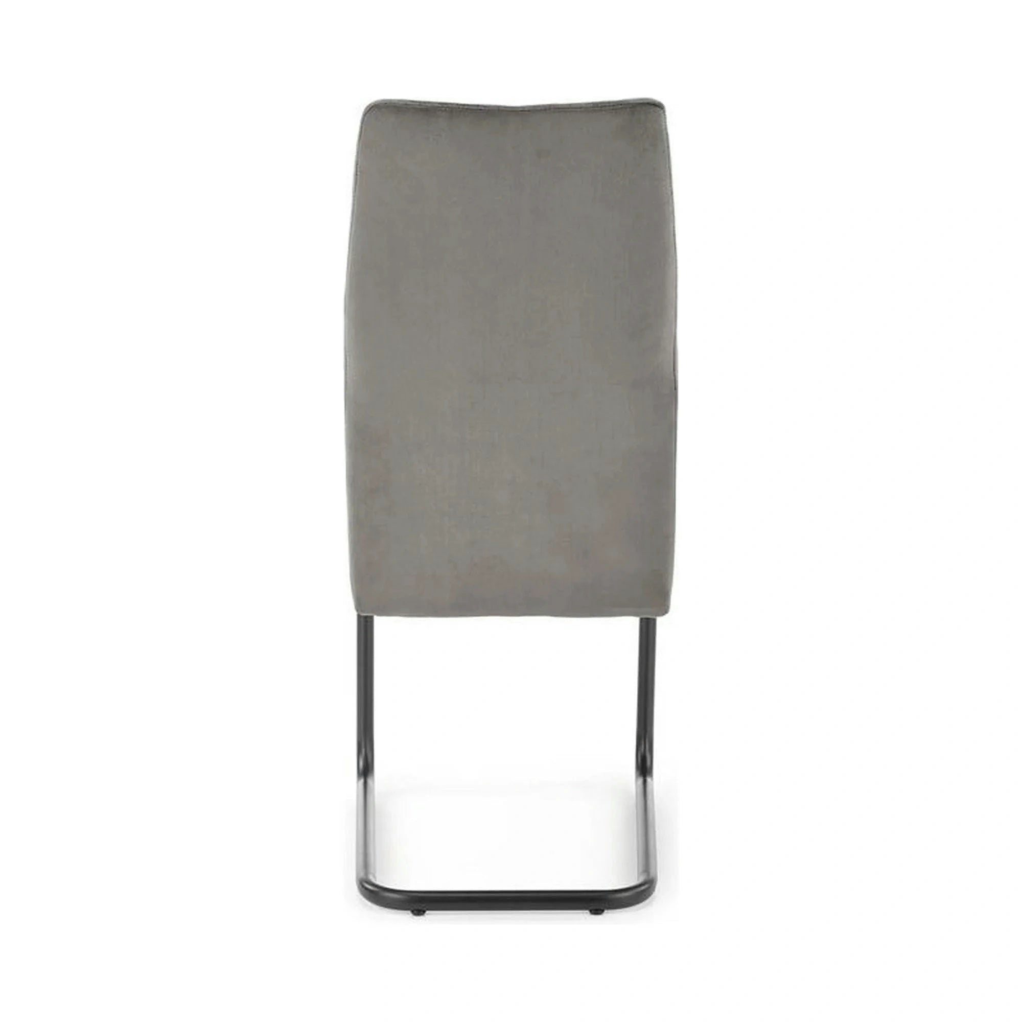 Scaun K444, gri/negru, stofa catifelata/metal, 44x54x97 cm