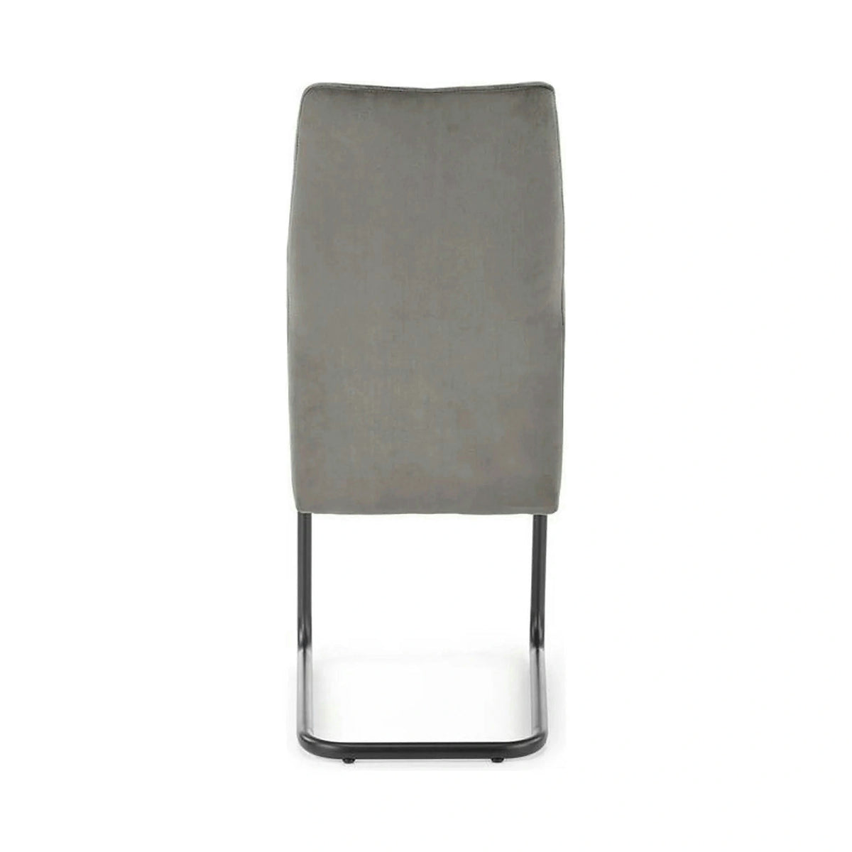 Scaun K444, gri/negru, stofa catifelata/metal, 44x54x97 cm
