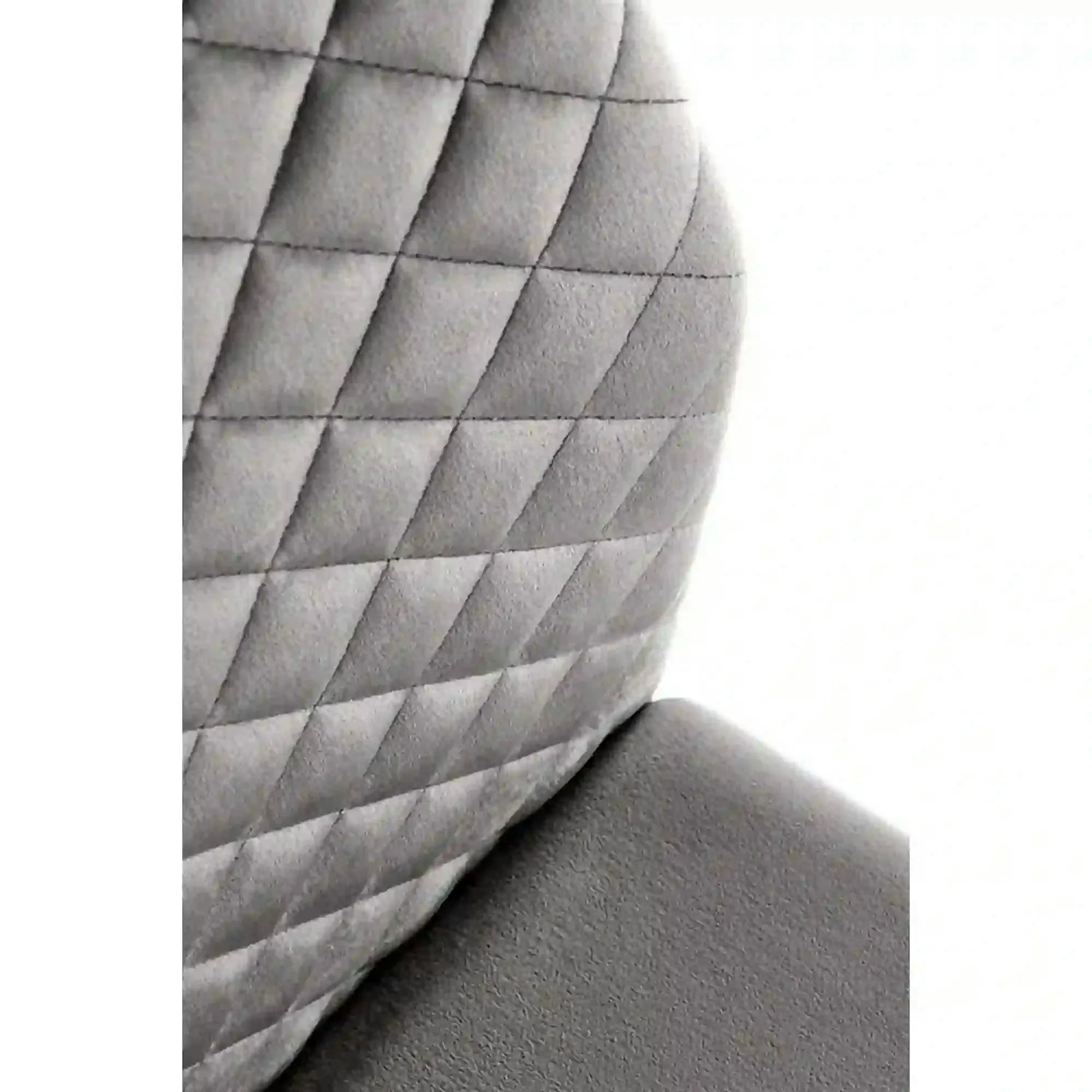 Scaun K444, gri/negru, stofa catifelata/metal, 44x54x97 cm