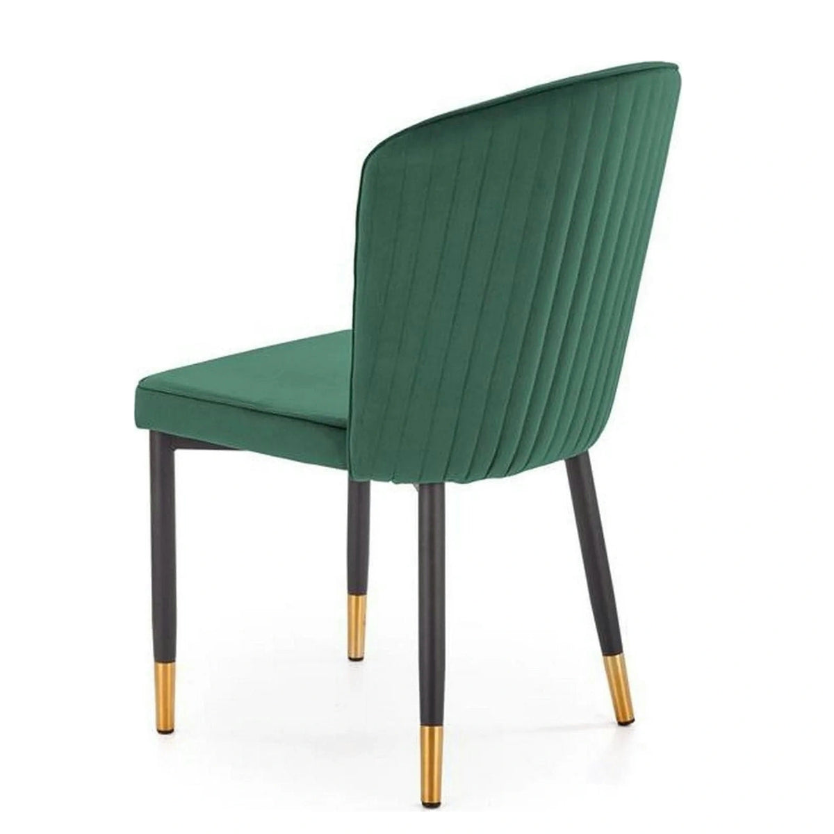Scaun K446, verde/negru, stofa catifelata/metal, 51x55x86 cm