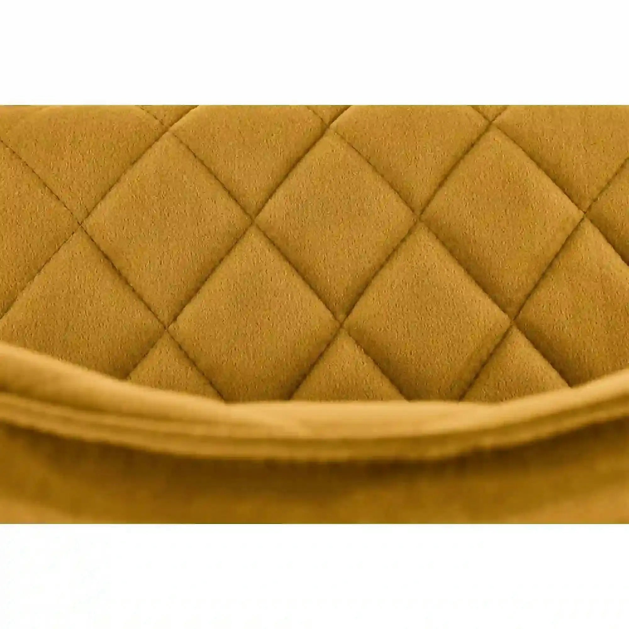 Scaun K450, galben mustar/negru, stofa catifelata/metal, 44x58x85 cm