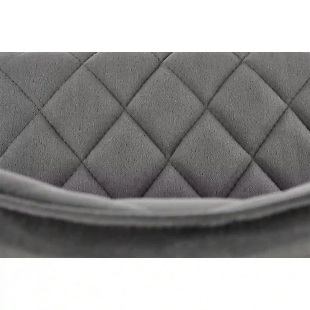 Scaun K450, gri/negru, stofa catifelata/metal, 44x58x85 cm