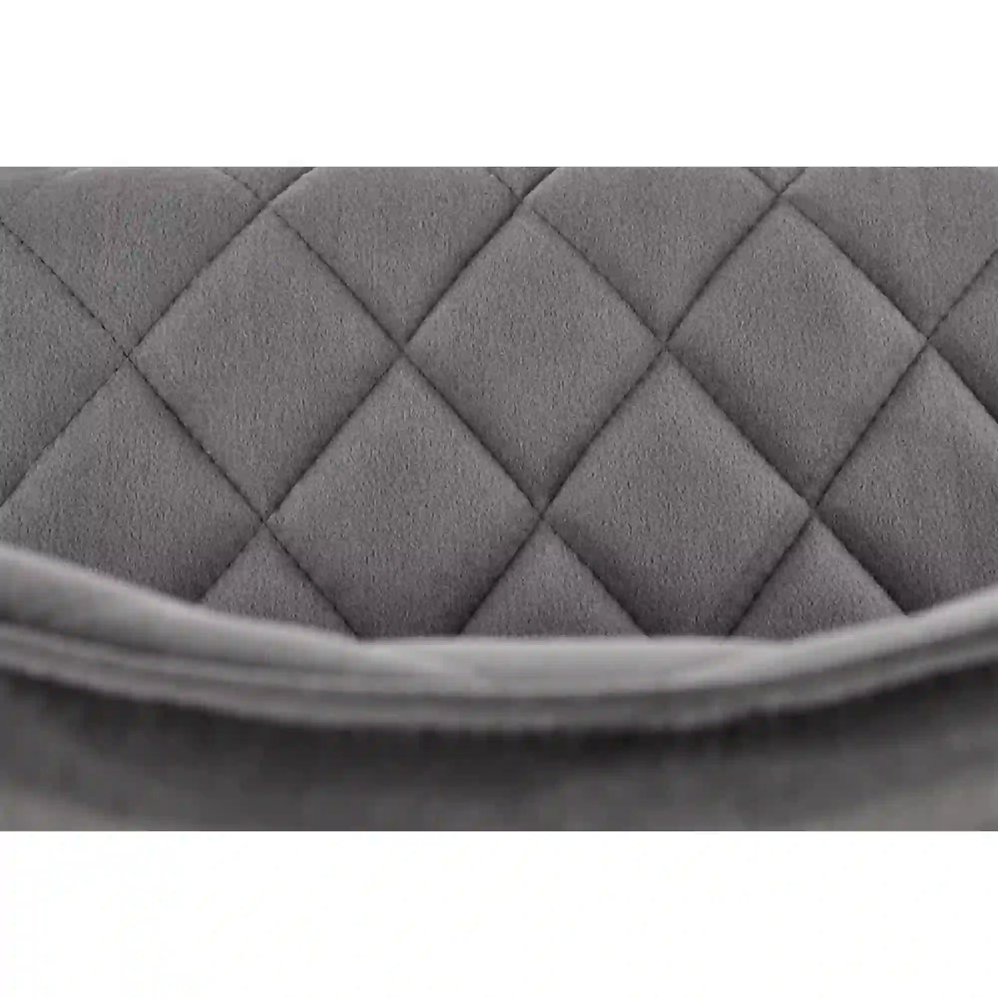 Scaun K450, gri/negru, stofa catifelata/metal, 44x58x85 cm