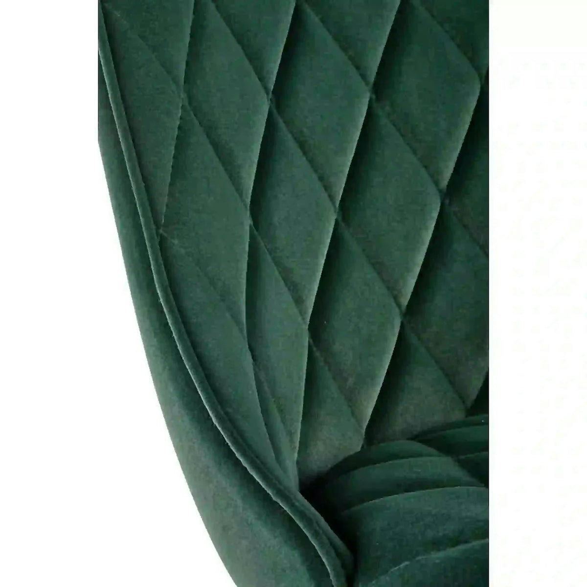 Scaun K450, verde/negru, stofa catifelata/metal, 44x58x85 cm