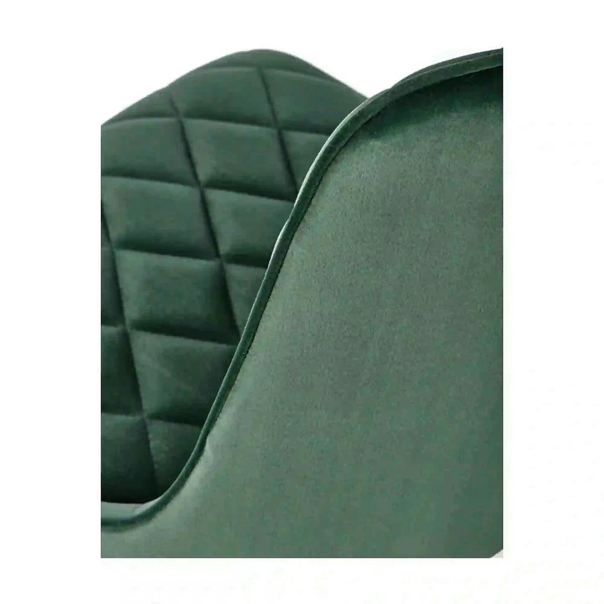 Scaun K450, verde/negru, stofa catifelata/metal, 44x58x85 cm