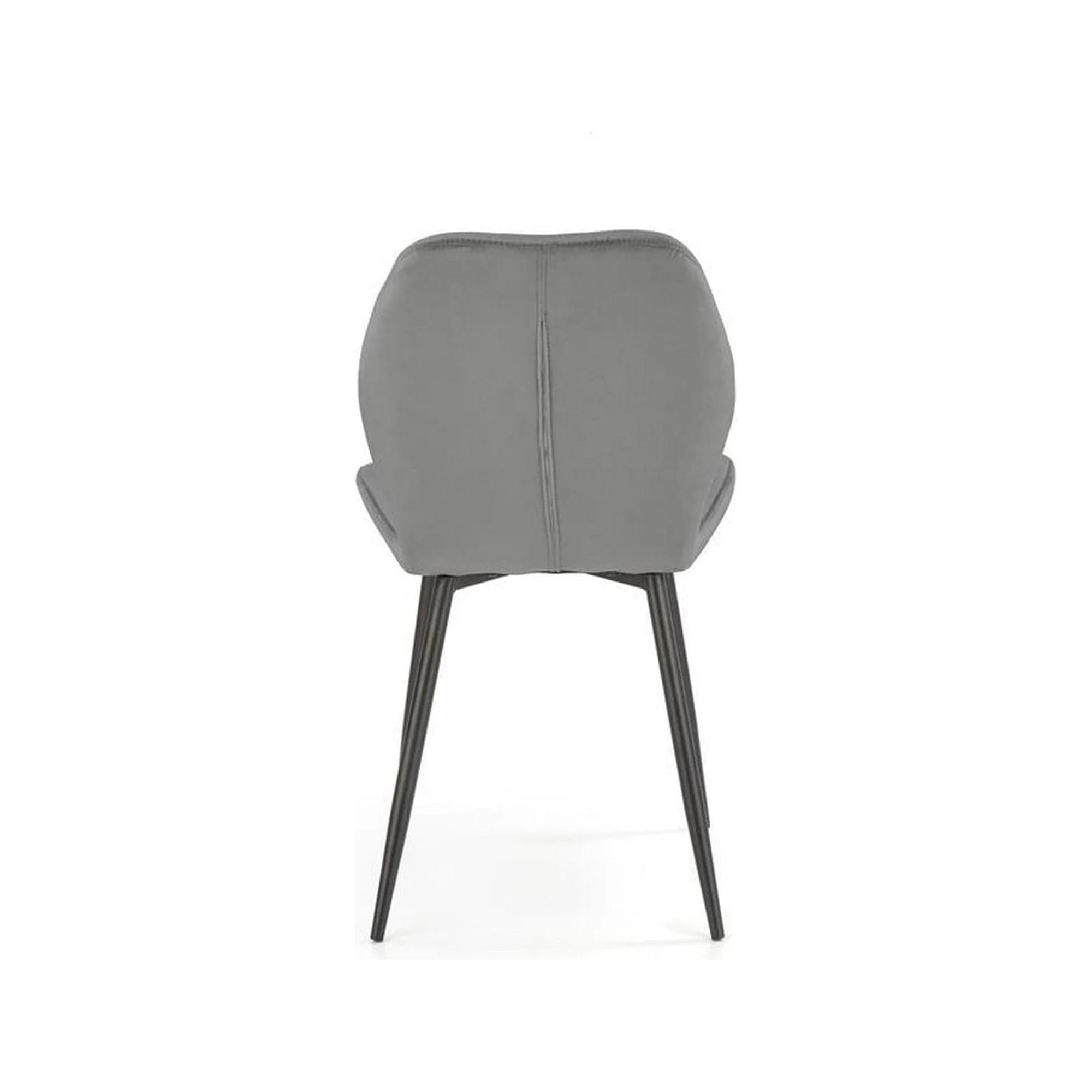 Scaun K453, gri, stofa catifelata/metal, 48x53x86 cm