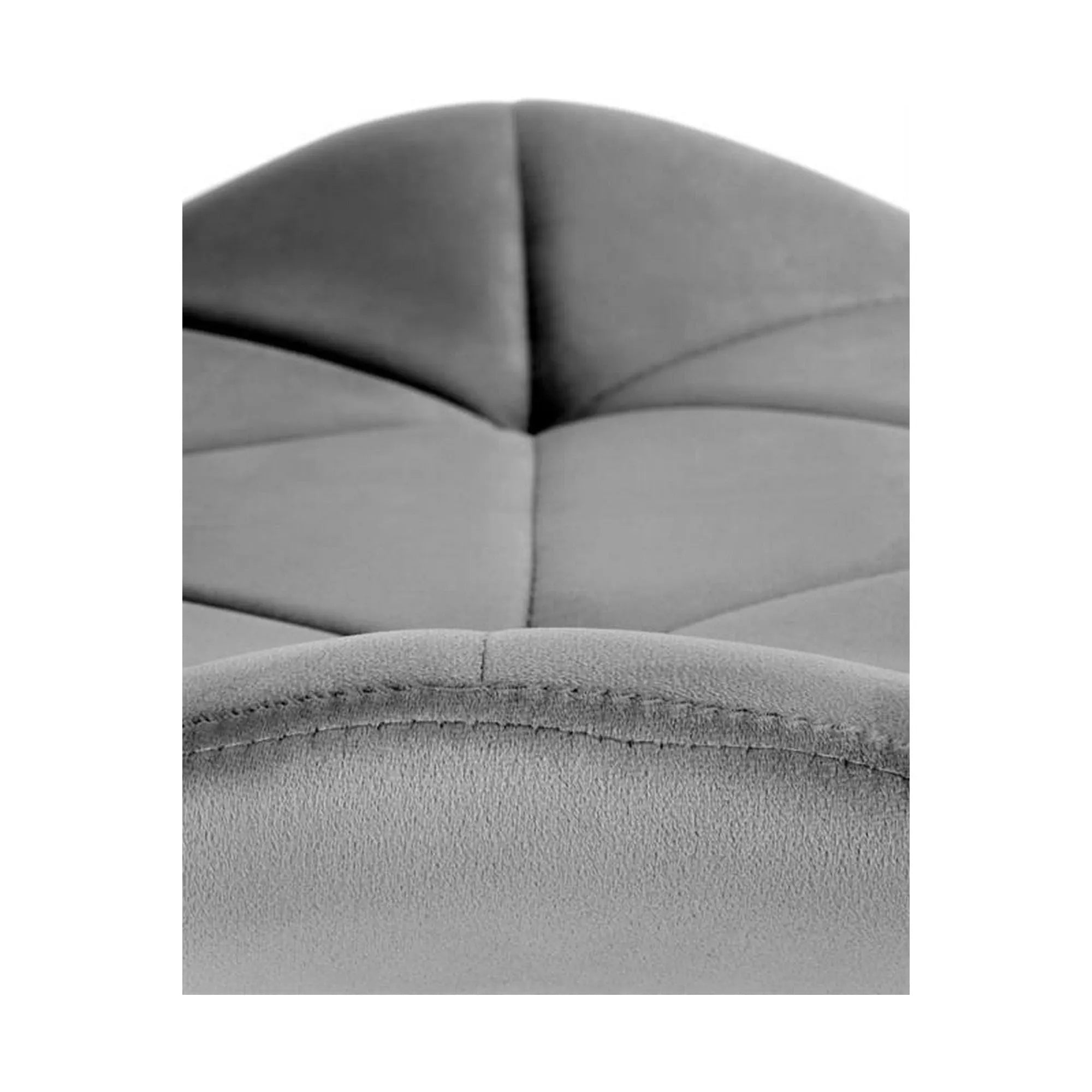 Scaun K453, gri, stofa catifelata/metal, 48x53x86 cm