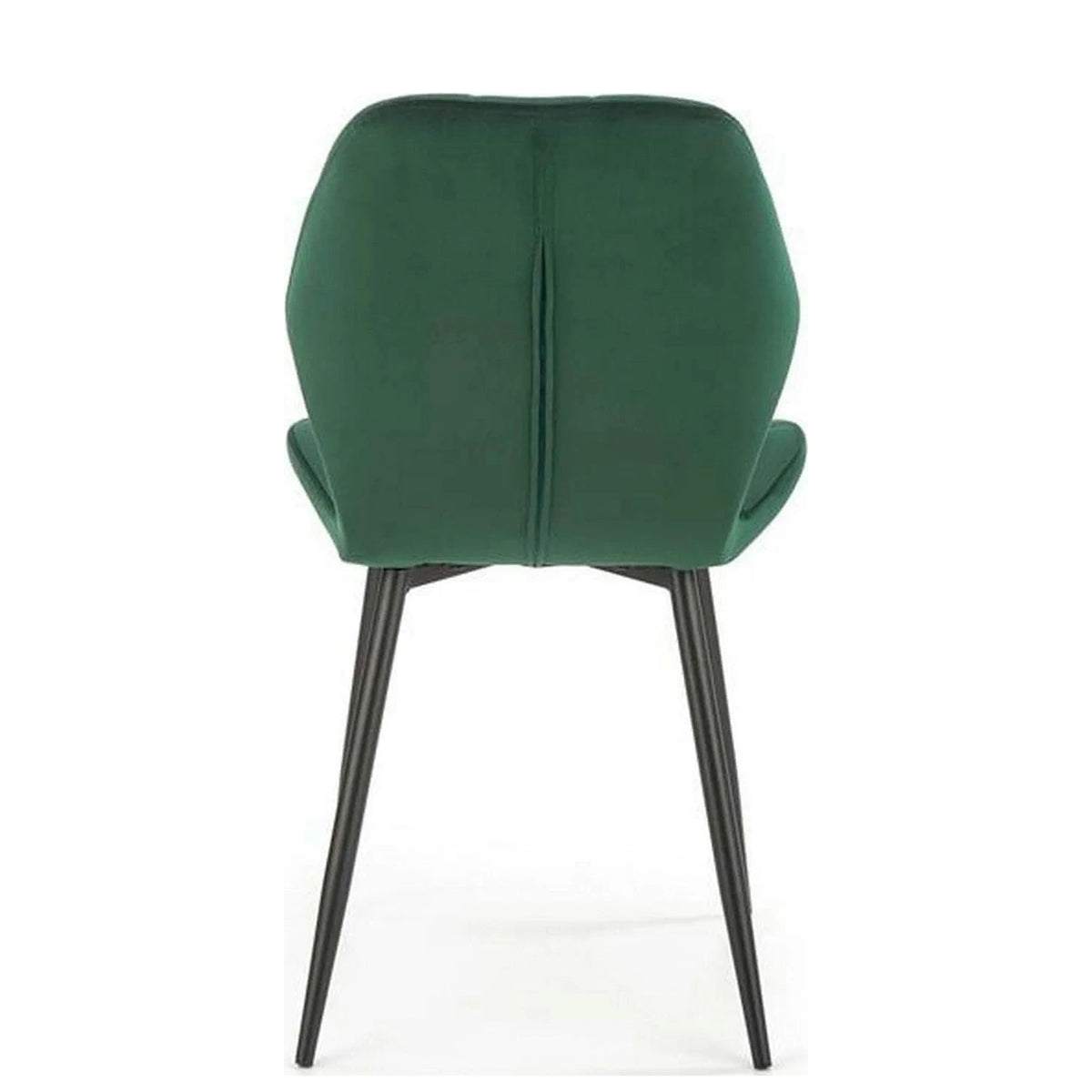 Scaun K453, verde, stofa catifelata/metal, 48x53x86 cm