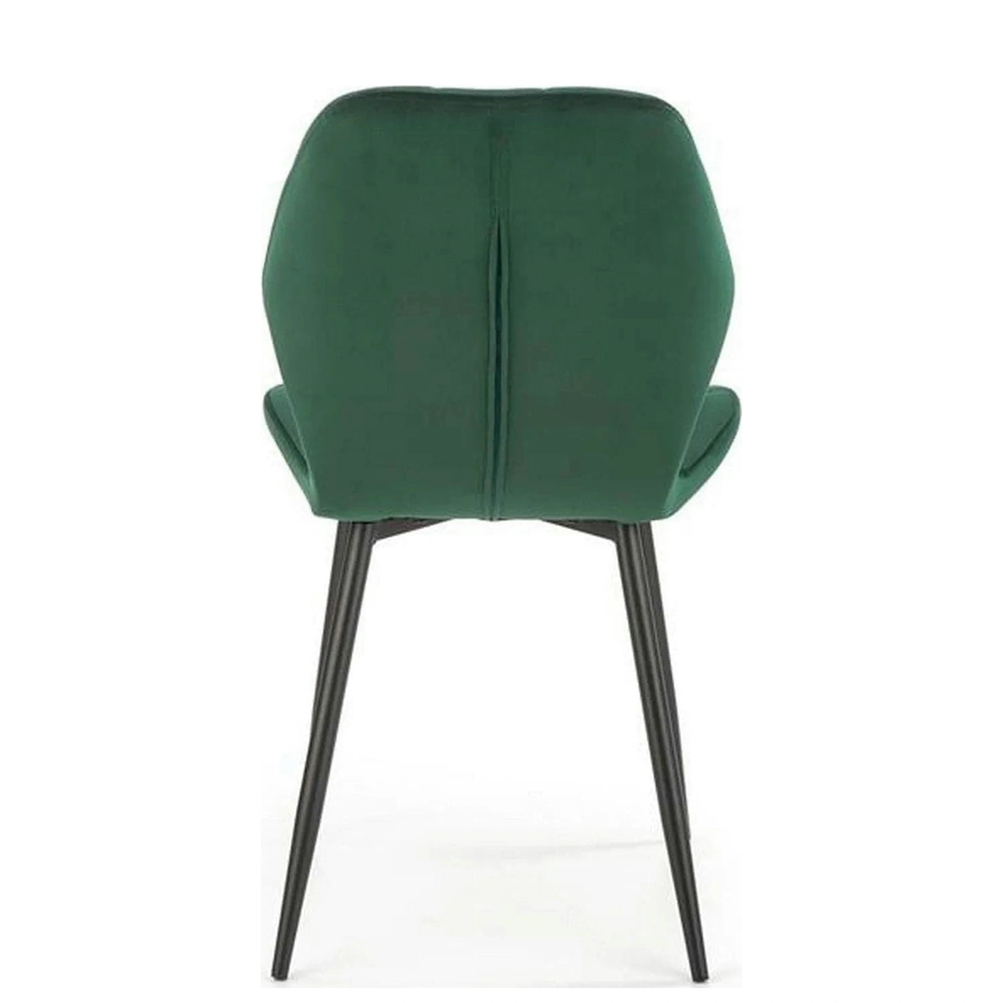 Scaun K453, verde, stofa catifelata/metal, 48x53x86 cm