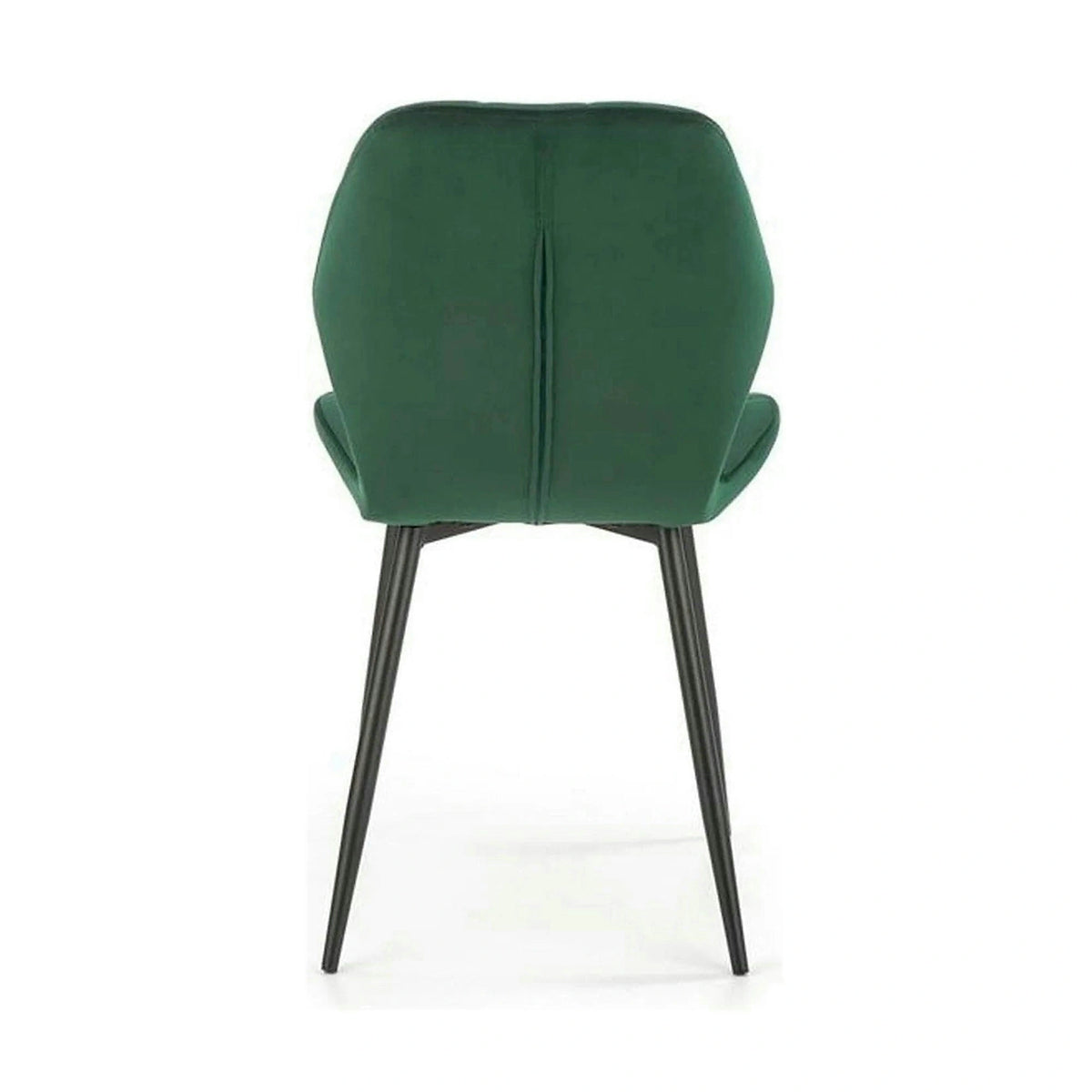 Scaun K453, verde, stofa catifelata/metal, 48x53x86 cm
