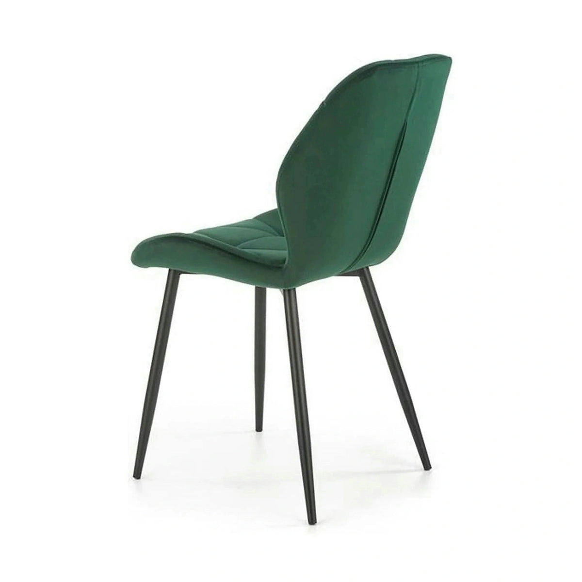 Scaun K453, verde, stofa catifelata/metal, 48x53x86 cm