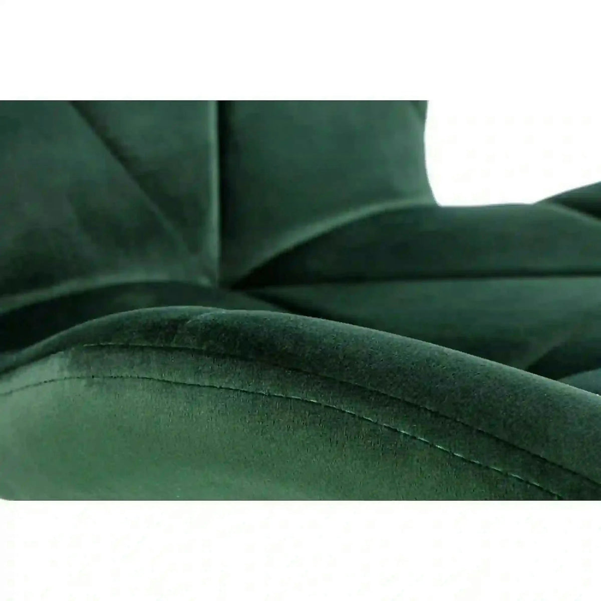 Scaun K453, verde, stofa catifelata/metal, 48x53x86 cm