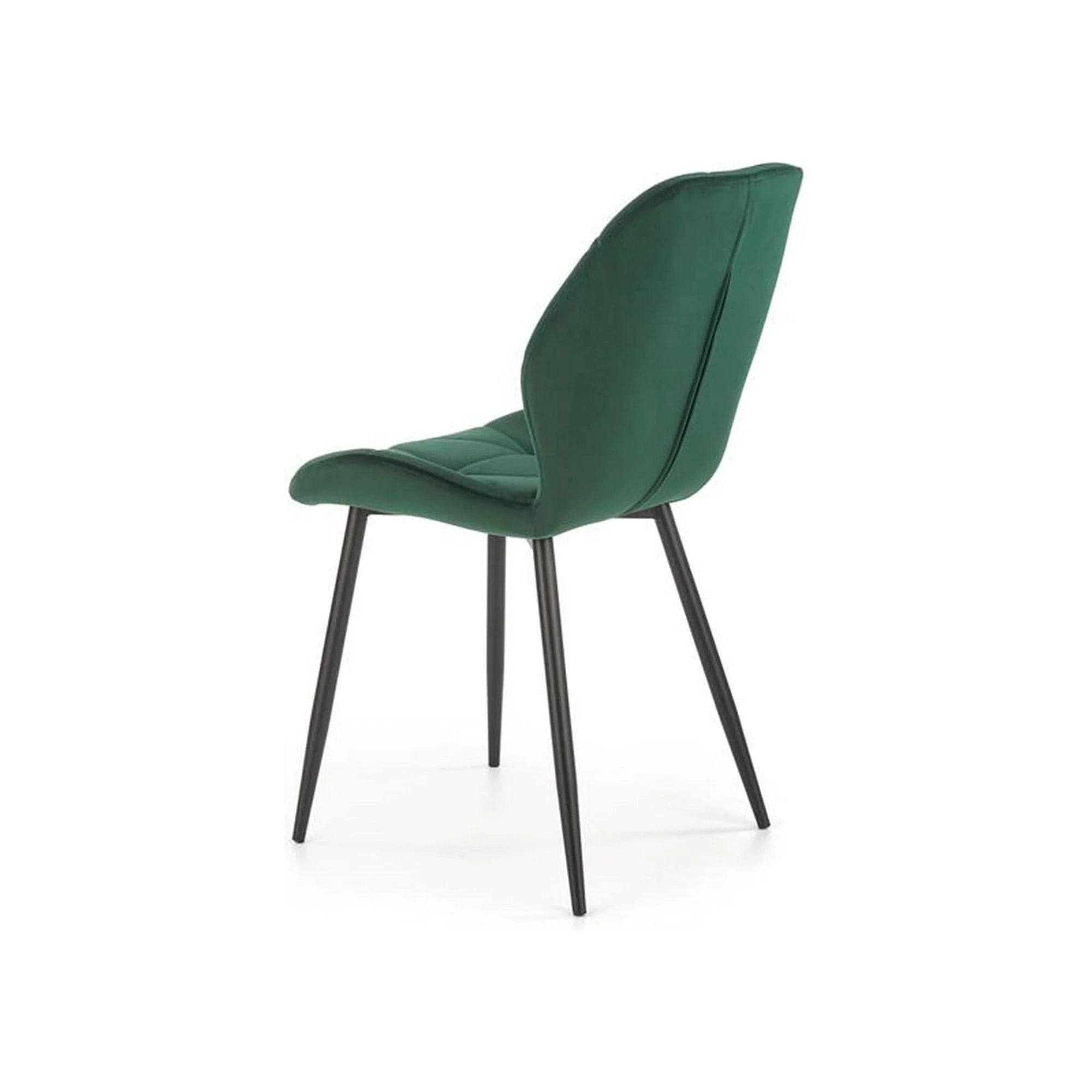 Scaun K453, verde, stofa catifelata/metal, 48x53x86 cm