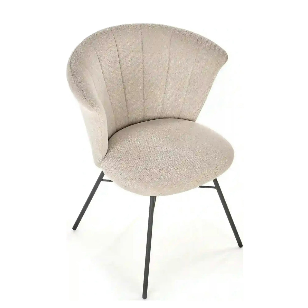 Scaun K459, bej/negru, stofa clasica/otel, 60x59x79 cm