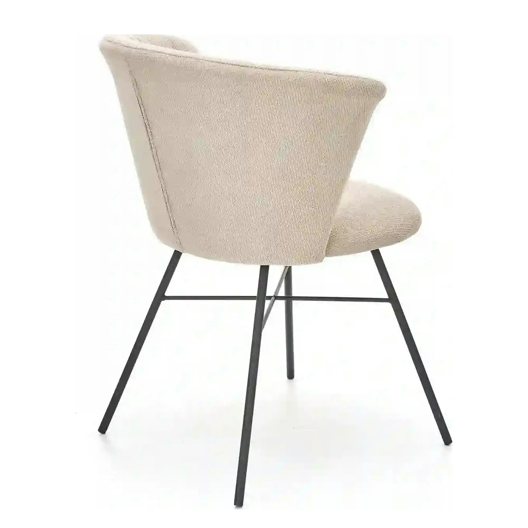 Scaun K459, bej/negru, stofa clasica/otel, 60x59x79 cm
