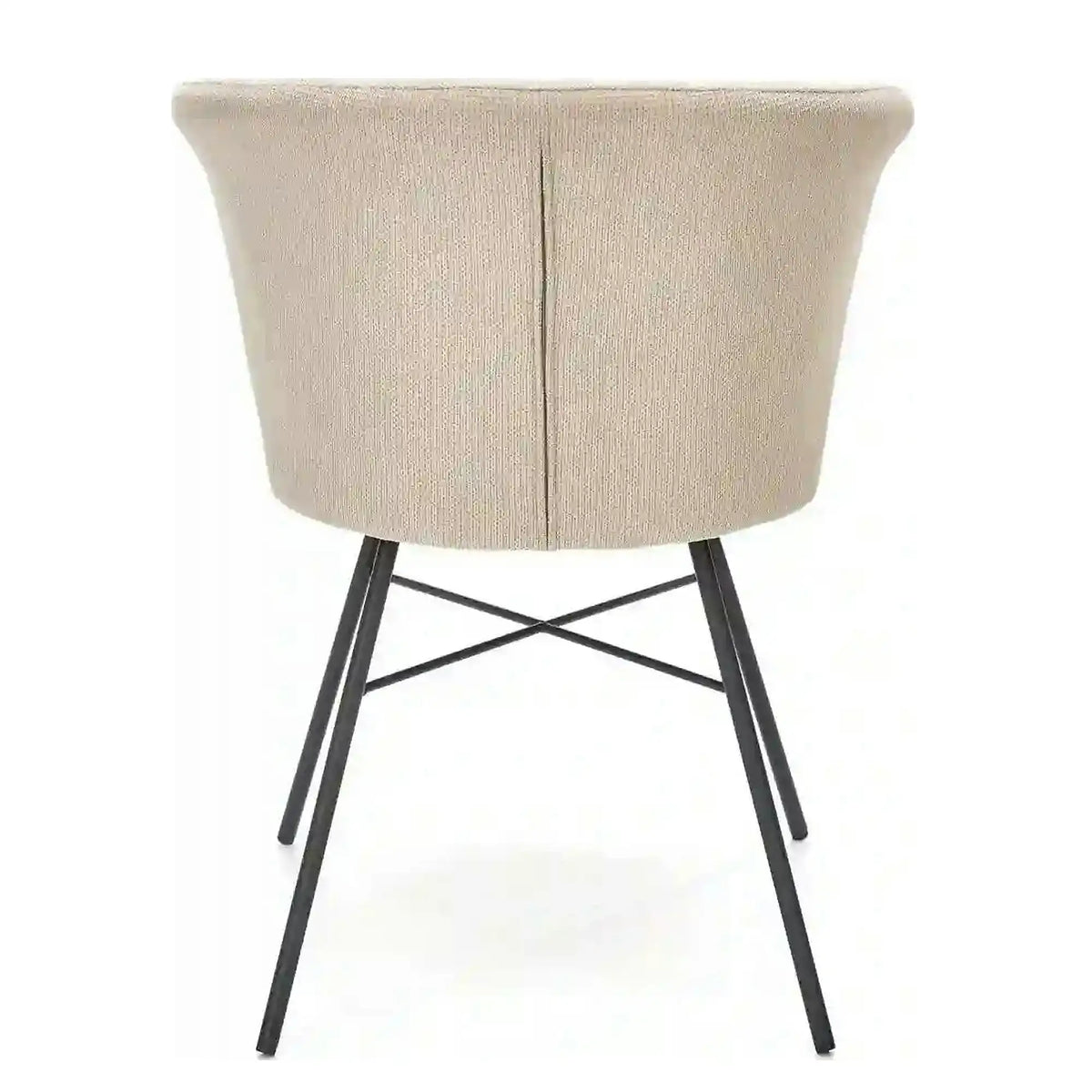 Scaun K459, bej/negru, stofa clasica/otel, 60x59x79 cm