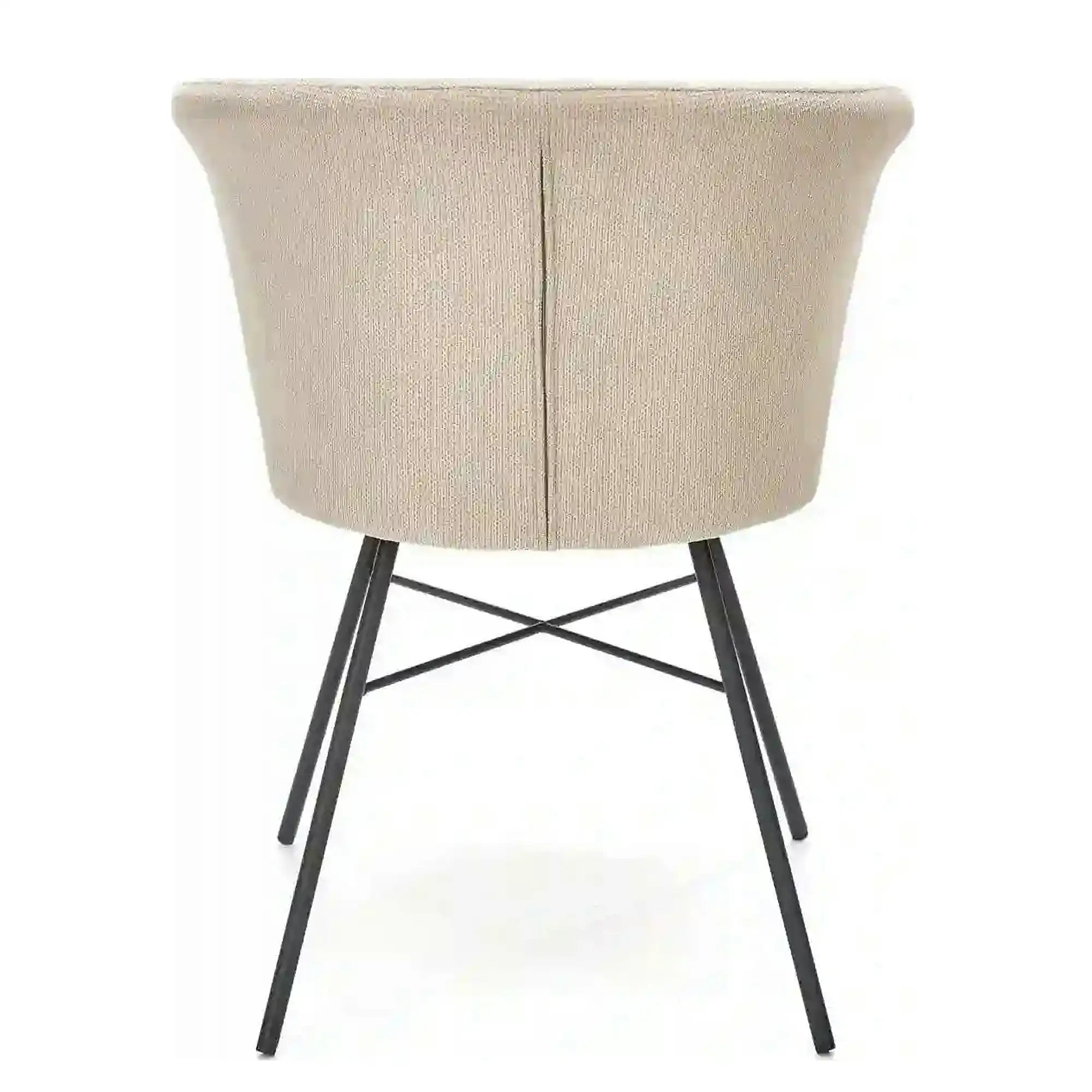 Scaun K459, bej/negru, stofa clasica/otel, 60x59x79 cm