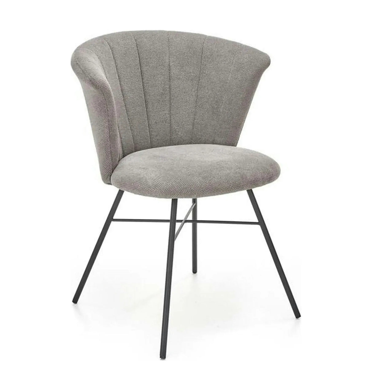 Scaun K459, gri/negru, stofa clasica/metal, 60x59x78 cm