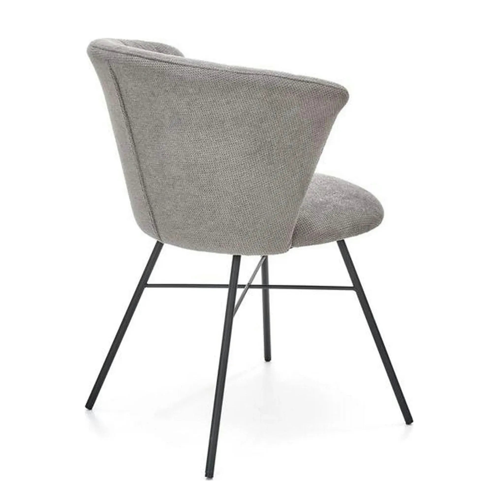 Scaun K459, gri/negru, stofa clasica/metal, 60x59x78 cm