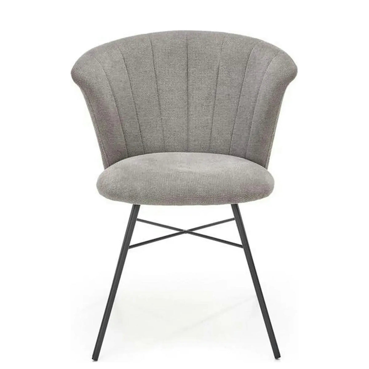 Scaun K459, gri/negru, stofa clasica/metal, 60x59x78 cm