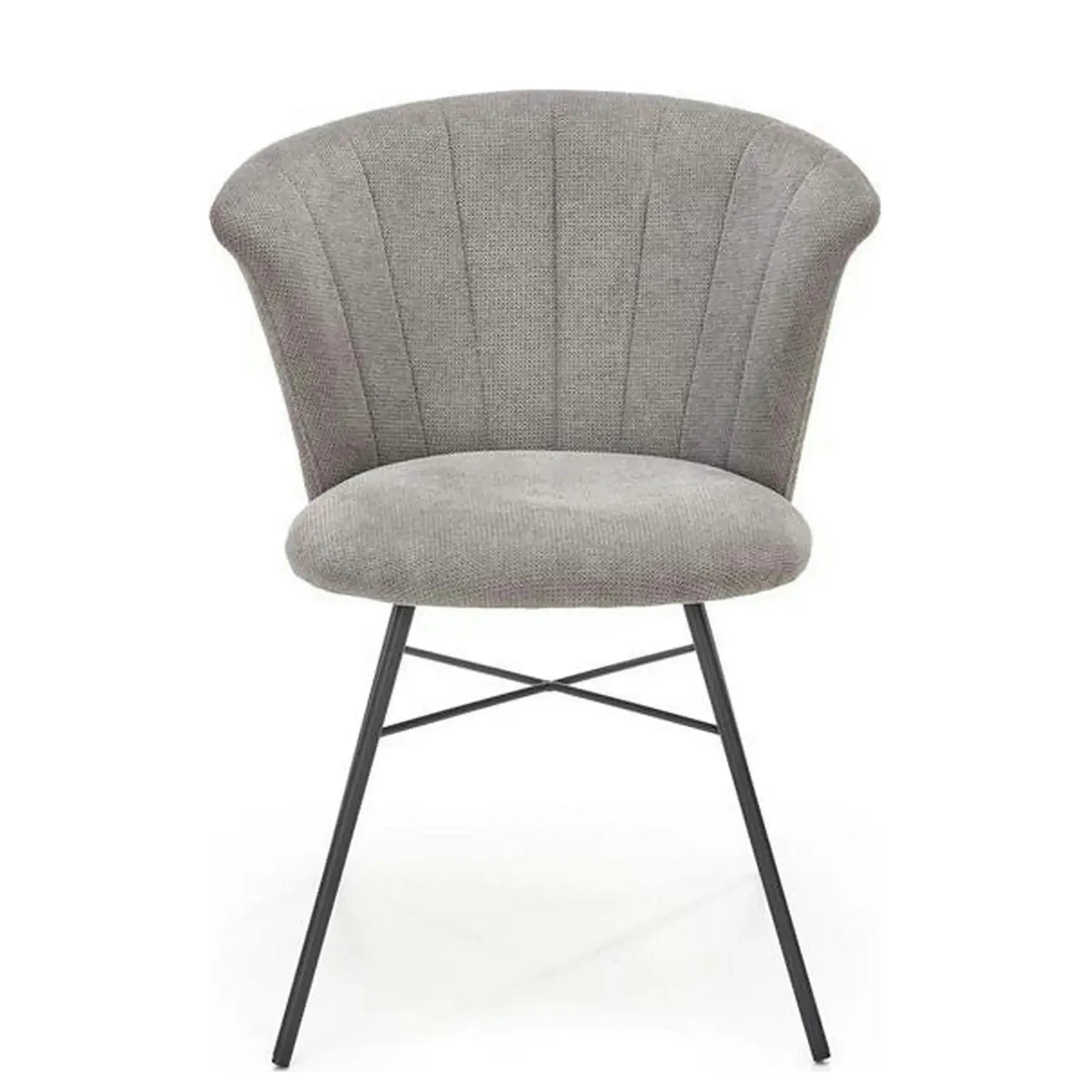 Scaun K459, gri/negru, stofa clasica/metal, 60x59x78 cm