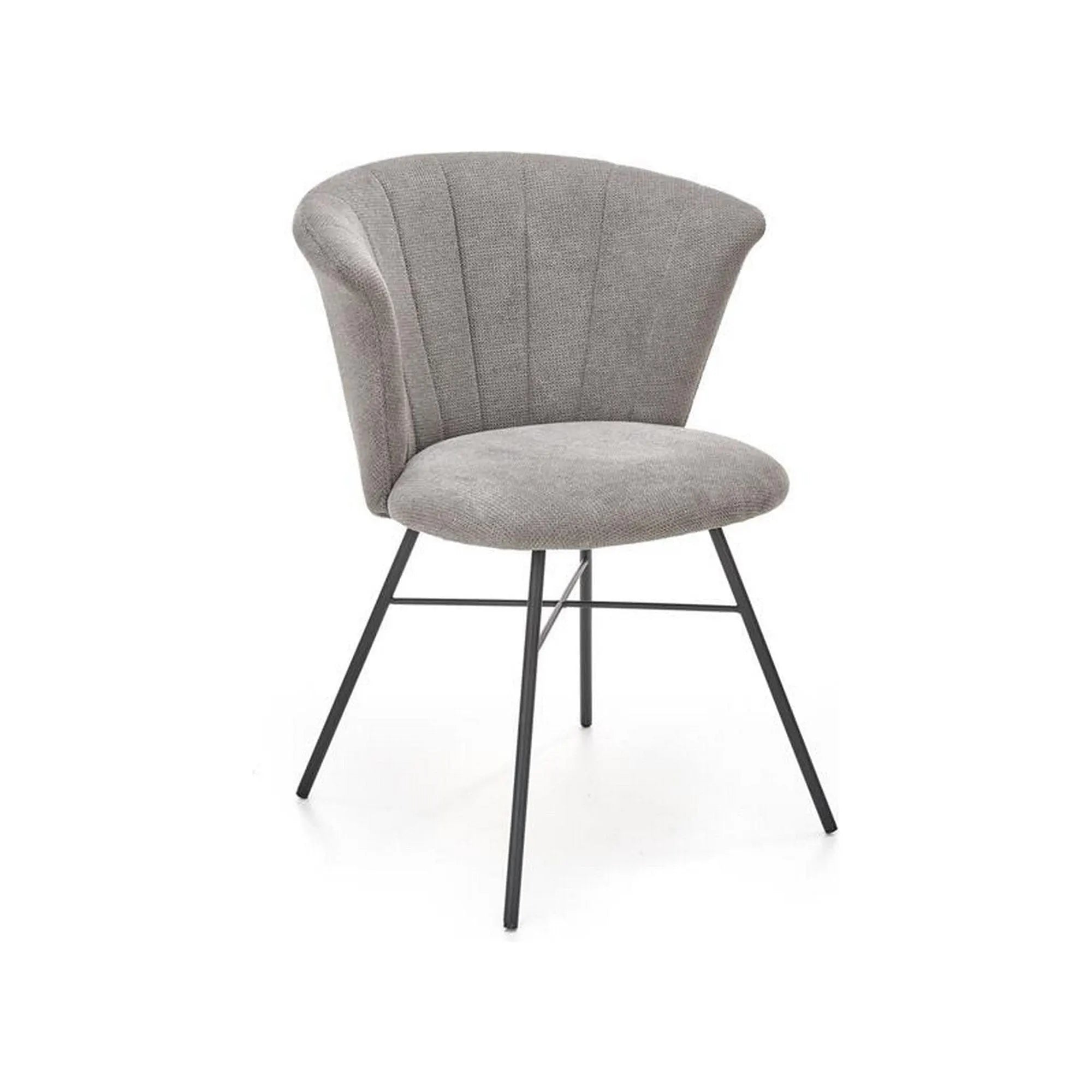 Scaun K459, gri/negru, stofa clasica/metal, 60x59x78 cm